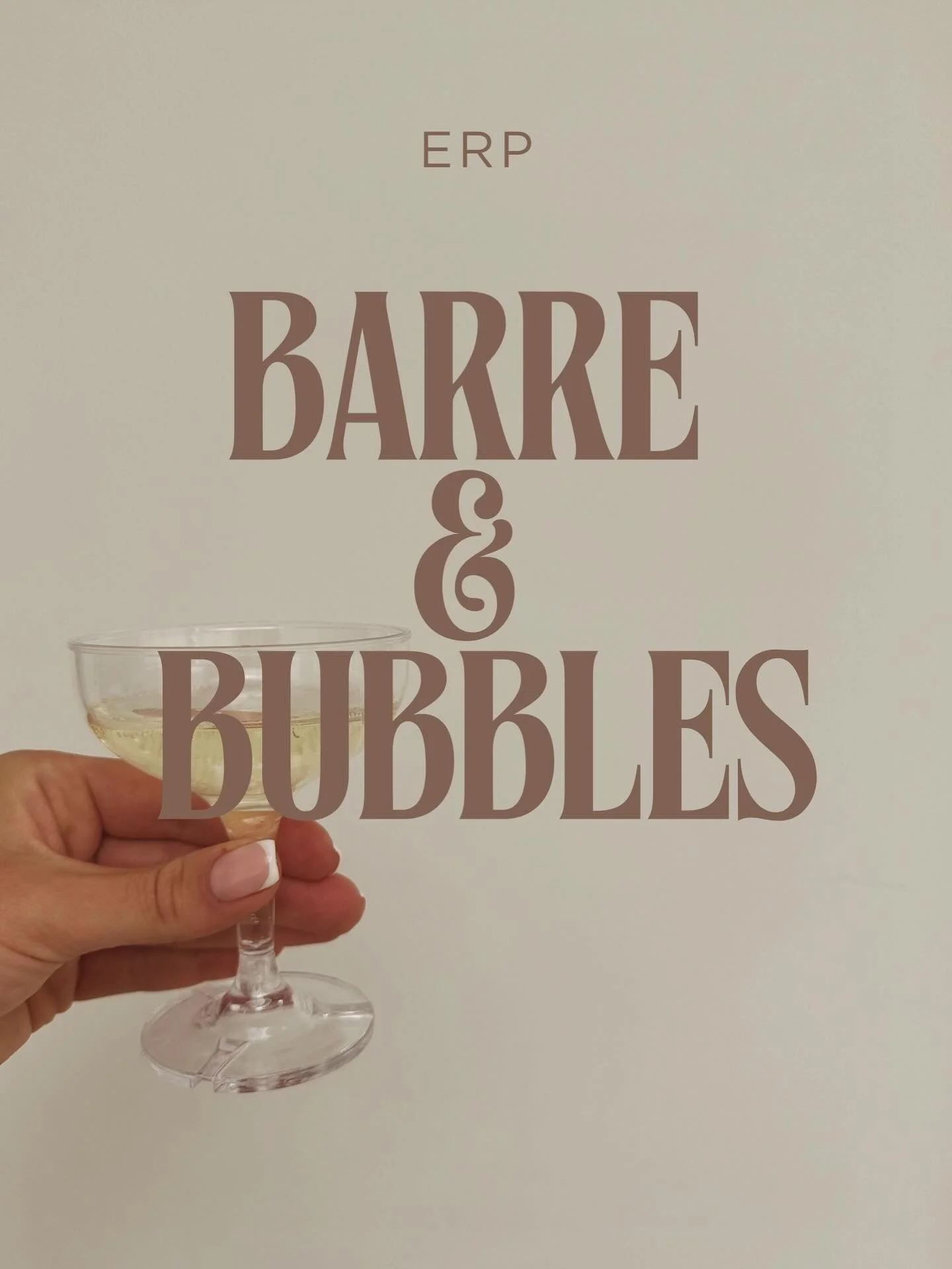 ITS BACK BABY!!! 

Join ERP on Friday 24th October 6pm 

Get ready for your weekend with @eleanorrosepilates Barre &amp; bubbles A fun spicy ERP barre class to end your week, toning and sculpting your glutes, core and arms. Using high reps but low im