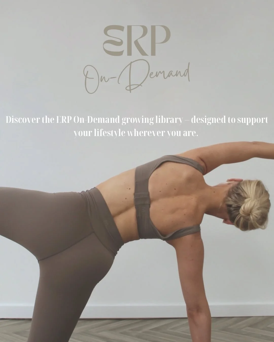 IT&rsquo;S OFFICIALLY LIVE !!! 

Introducing ERP on Demand 

Whether you&rsquo;re at home, on holiday, or on the go, ERP has created this space so you can choose your movement, your way, anytime.

I have been working on a growing collection of videos