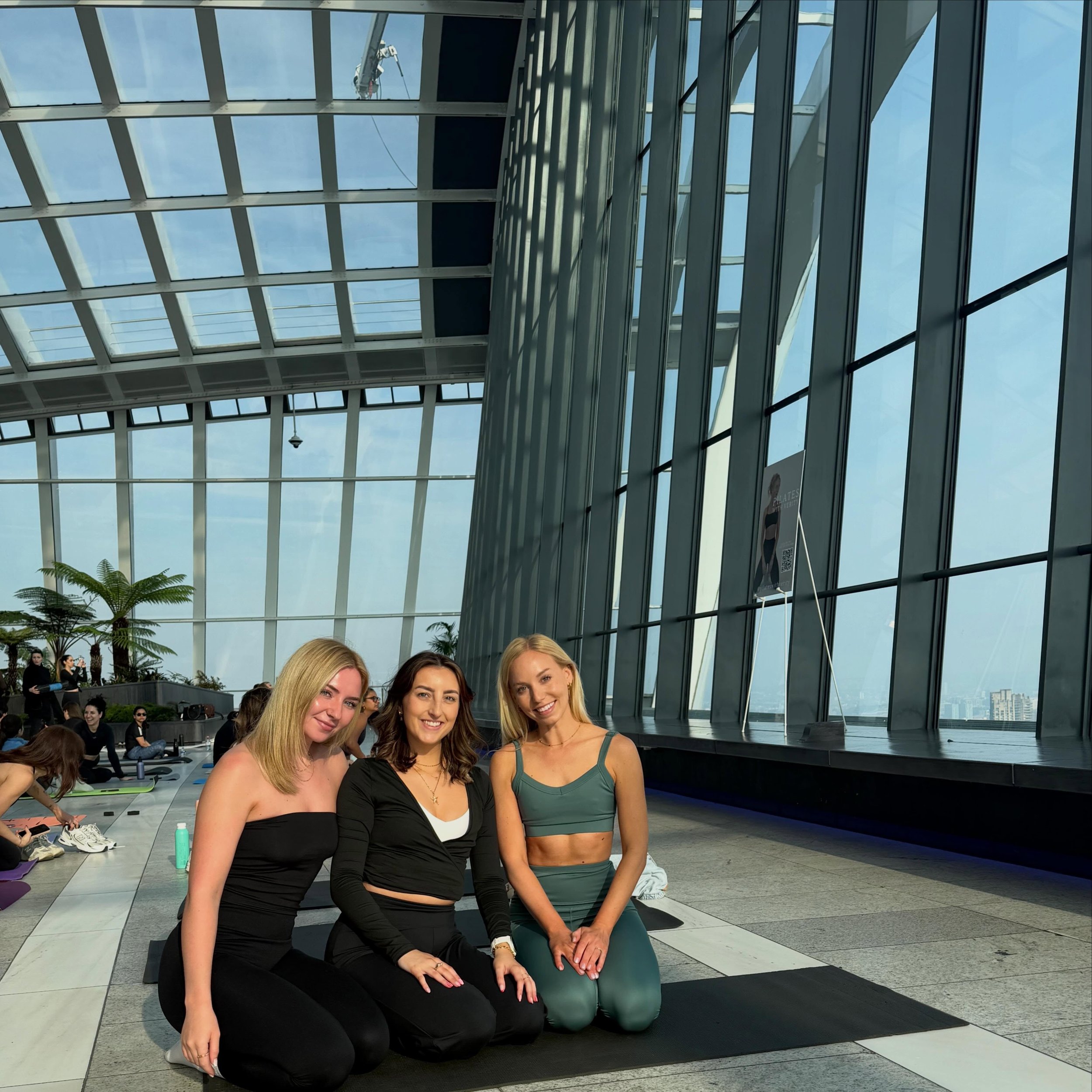 A stunning morning for Pilates in the sky ☁️ ✨