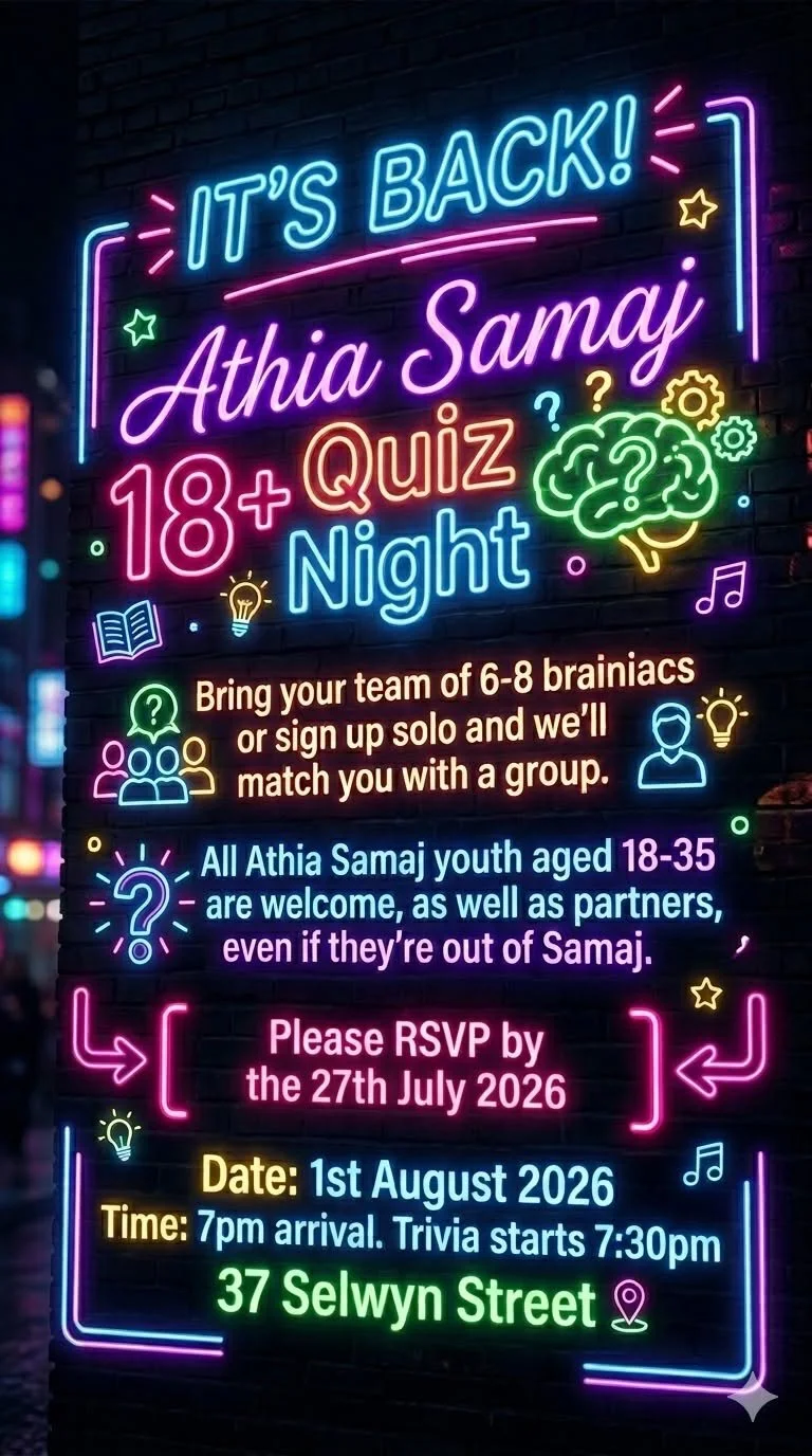 Young Adults - Quiz Night 2026