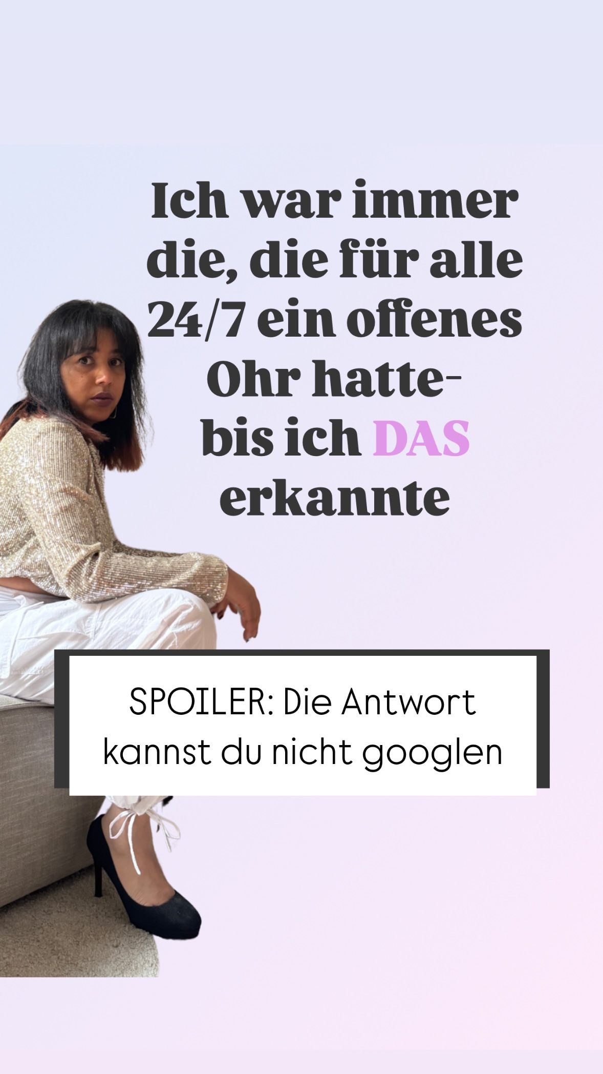 Sich ständig um andere zu kümmern, alles mitzukriegen, präsent zu sein, empathisch, stark, verständnisvoll – kann eine Form von Überleben sein.
Wenn du hochsensibel bist, spürst du Spannungen, unausgesprochene Erw