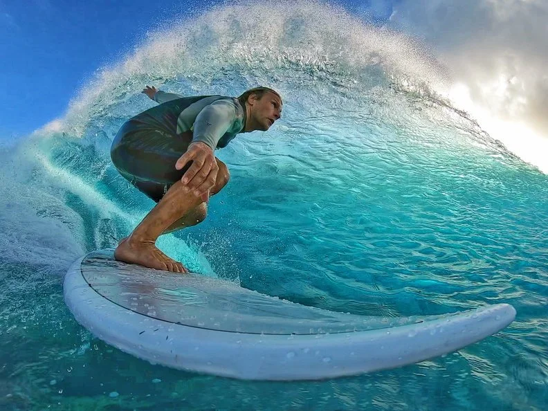 Kite surfacing at Lux* South Ari Atoll