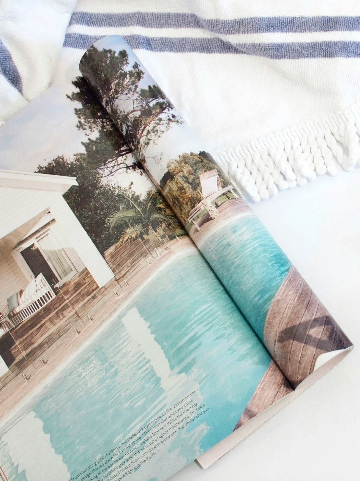 Beach Magazine Reading