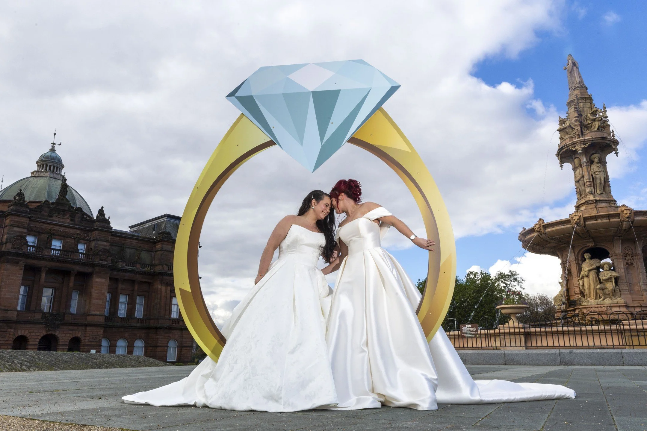 If you like it then you should have put a ring on it&hellip; we did! 💍
 
We are delighted to be supporting QD Events for the @scottishweddingshow for another year. We headed to Argyle arcade and Glasgow Green for the perfect launch picture, celebrat