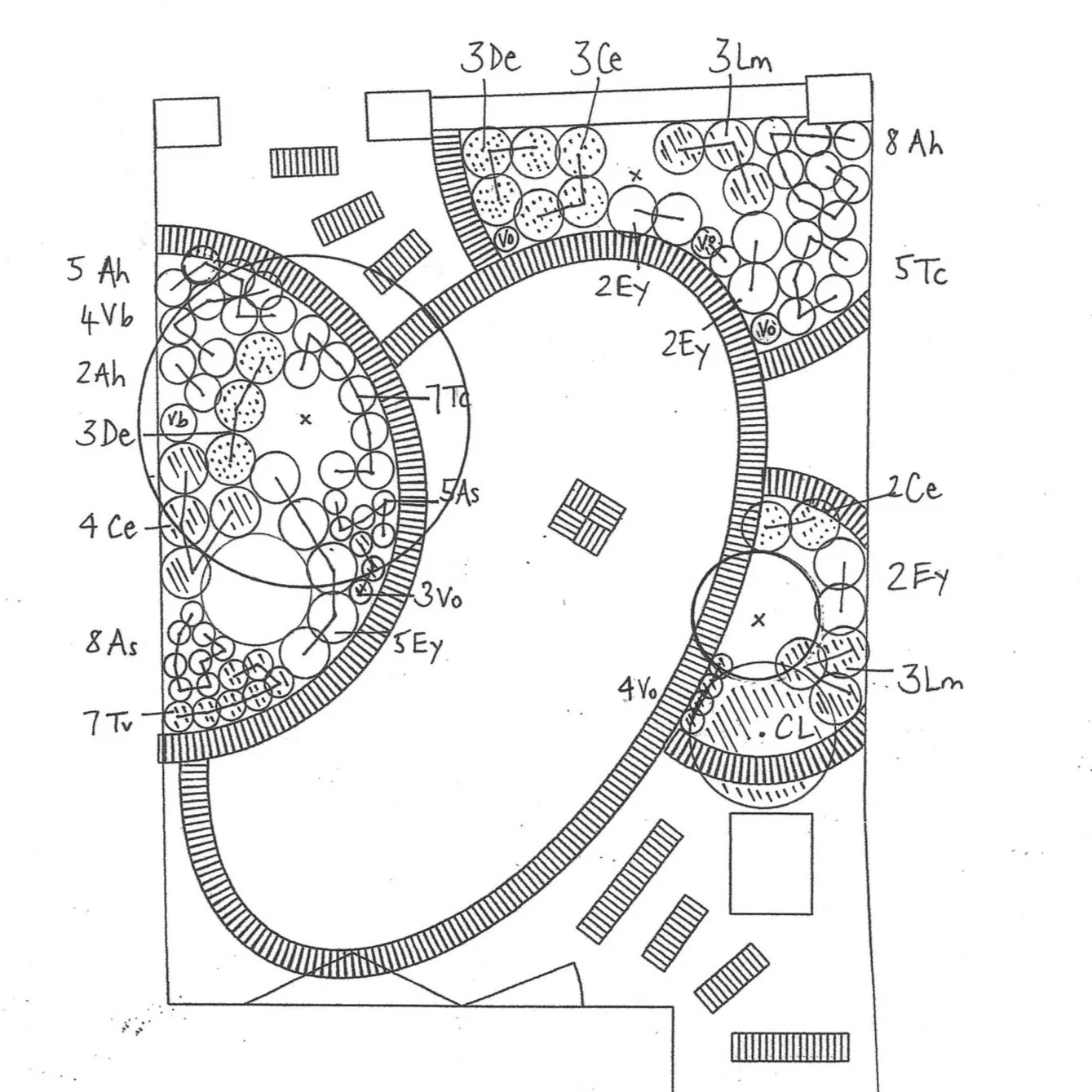 Detail of planting plan.