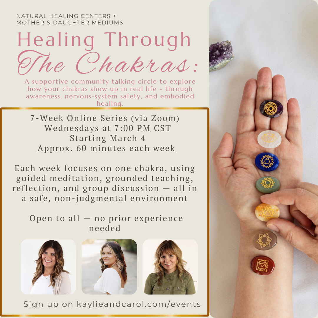 Healing Through The Chakras (7 Week Zoom Circle)