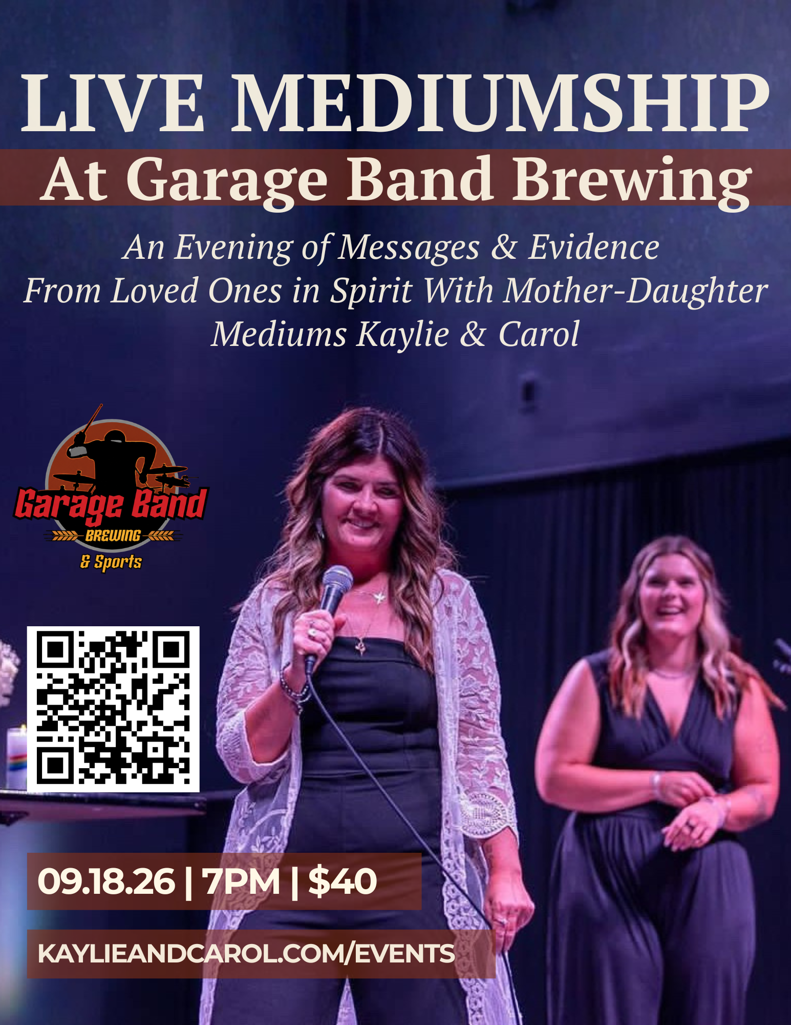 Live Mediumship at Garage Band Brewing