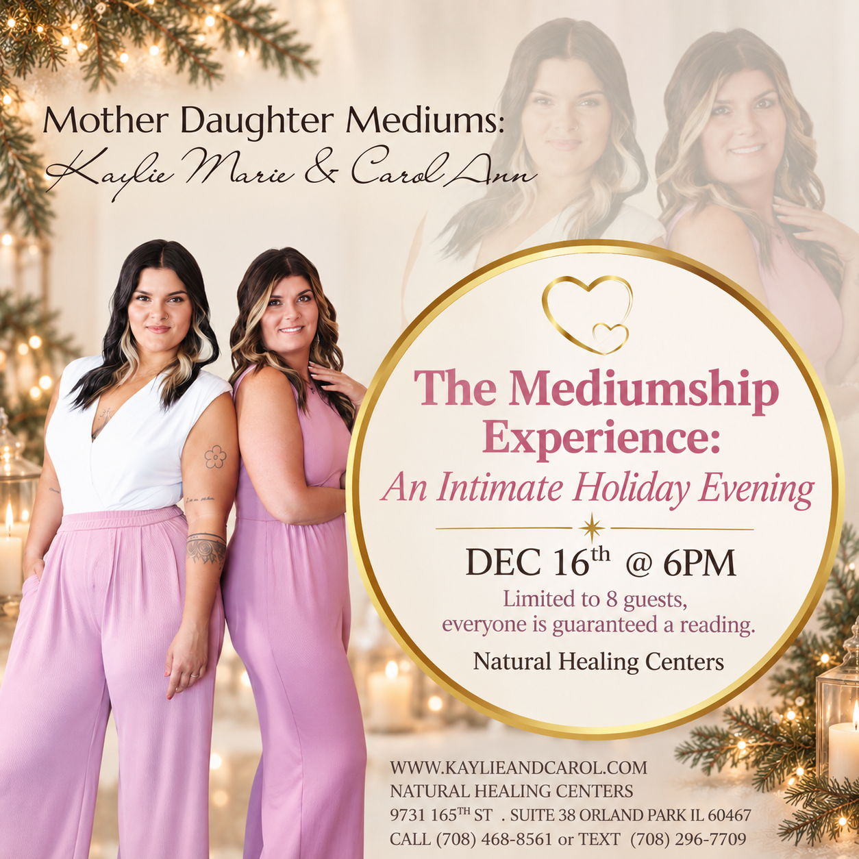 The Mediumship Experience: An Intimate Holiday Evening 