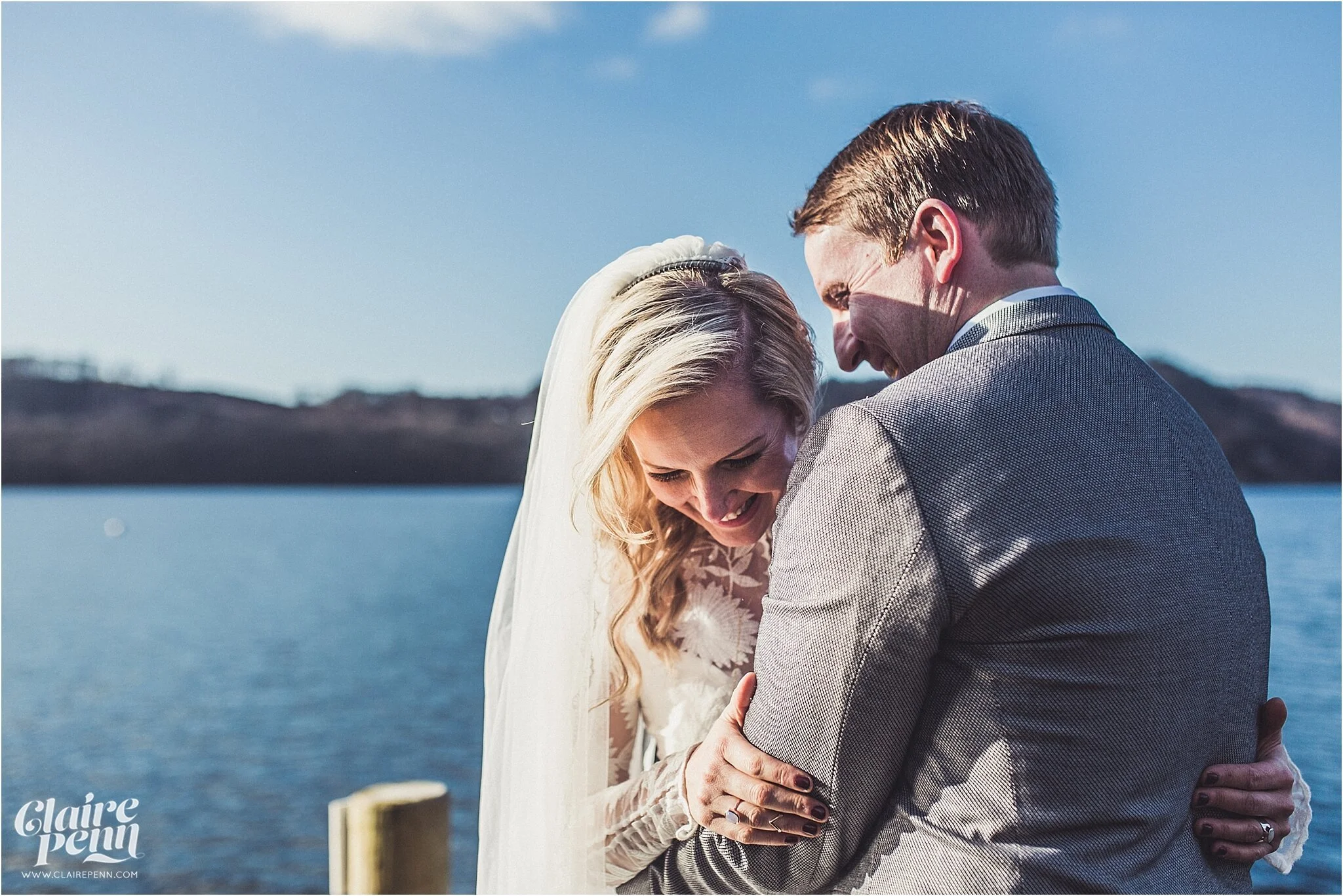 A Storrs Hall wedding on Lake Windermere with stunning Rue de Seine wedding dress - Kellie & Neil