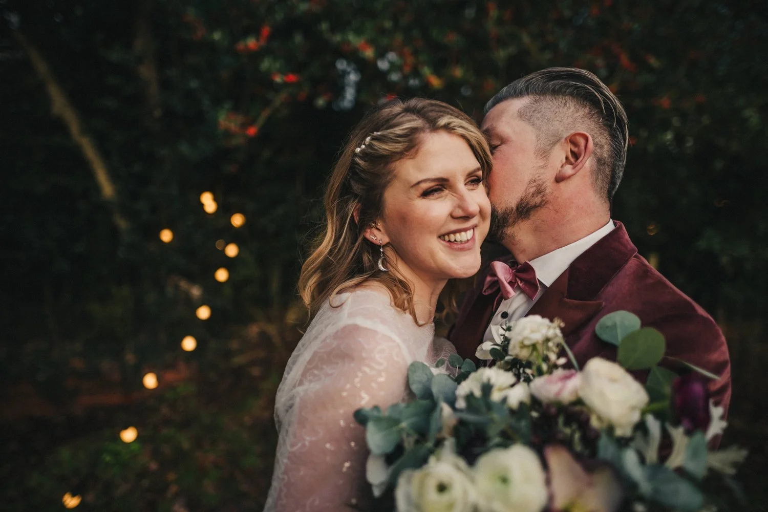 Carla & Llewelyn - stylish winter wedding at Iscoyd Park