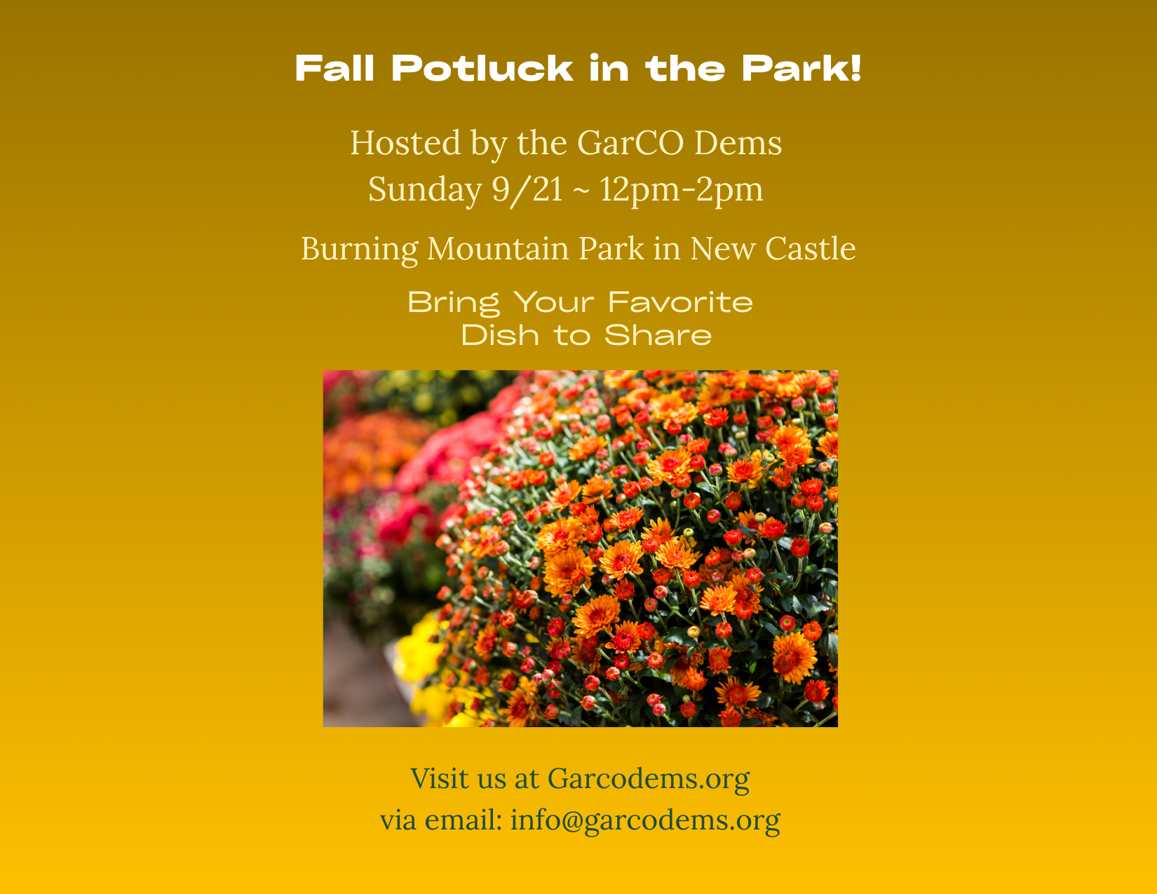 Fall Potluck in the Park