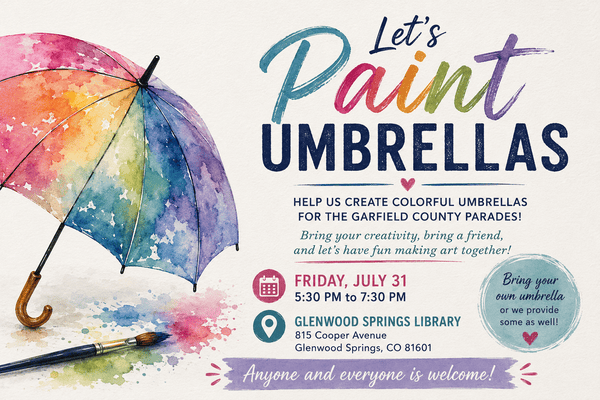 Come Paint Umbrellas with Us for the Parades!
