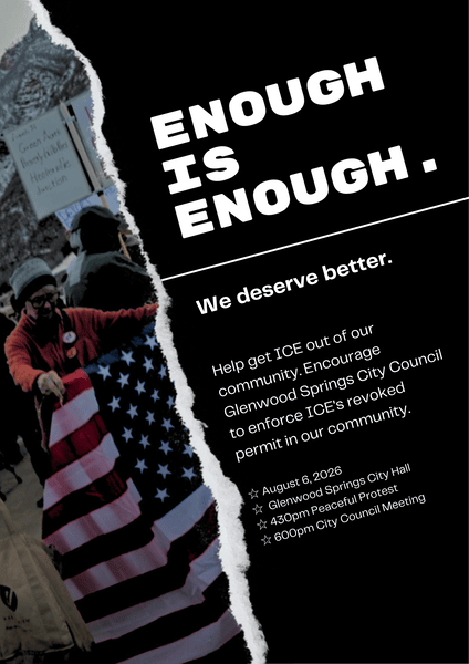       
  
    How much more should one community have to endure before enough is finally enough?  For years, Garfield County has been at the center of controversy over the ICE detention facility in Glenwood Springs. Residents, faith leaders, and comm