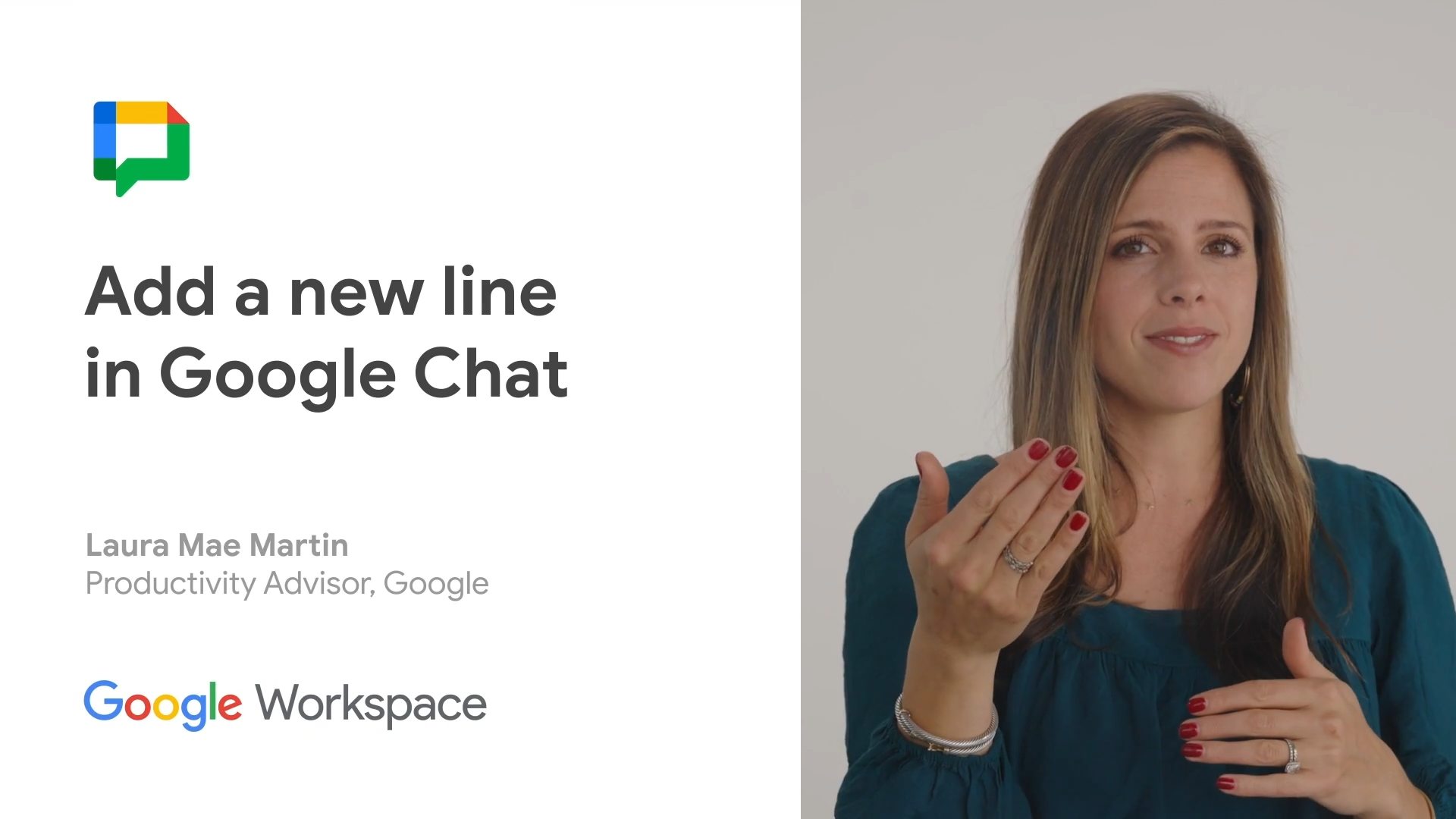 Add a line in Google Chat