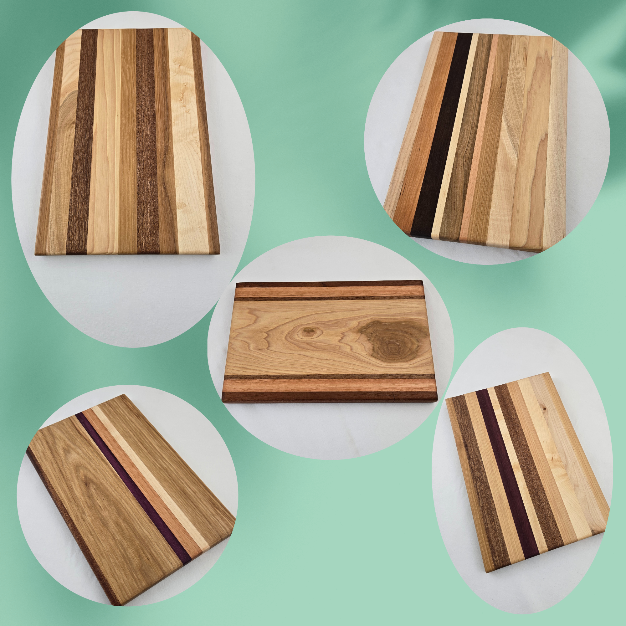 8" x 12" Face Grain Cutting/Charcuterie Boards
