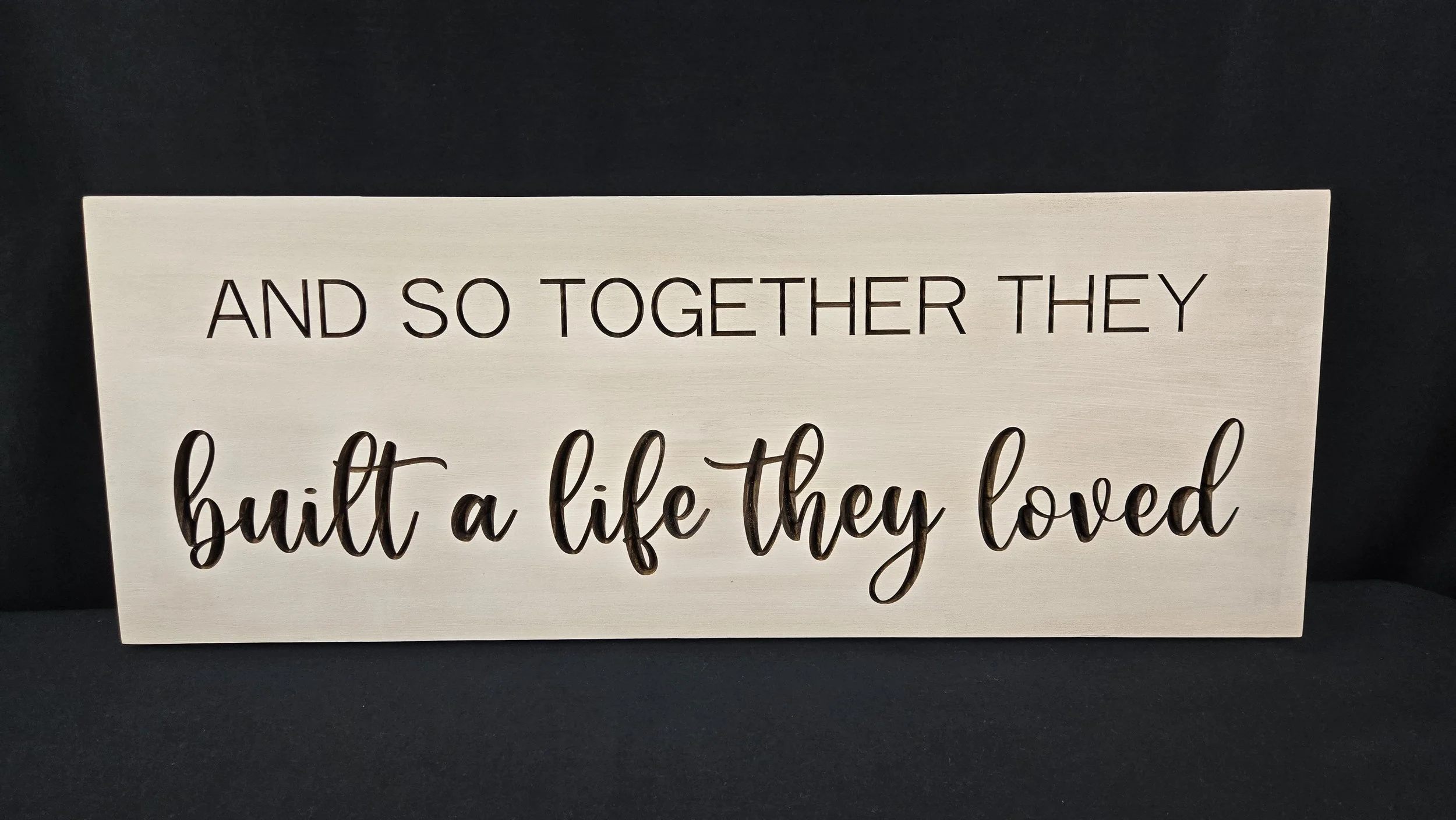 Built a Life They Loved 12" x 32" Wall Hanging