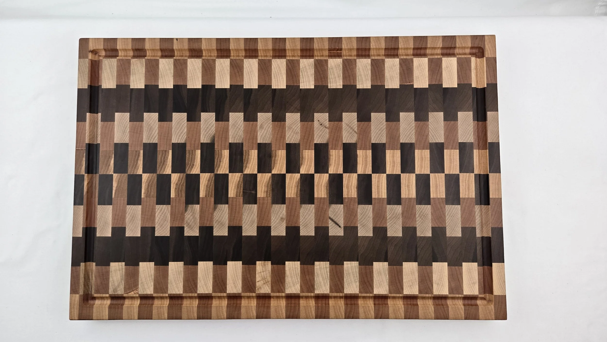 Large End-Grain Cutting Board with Juice Grove (5214)
