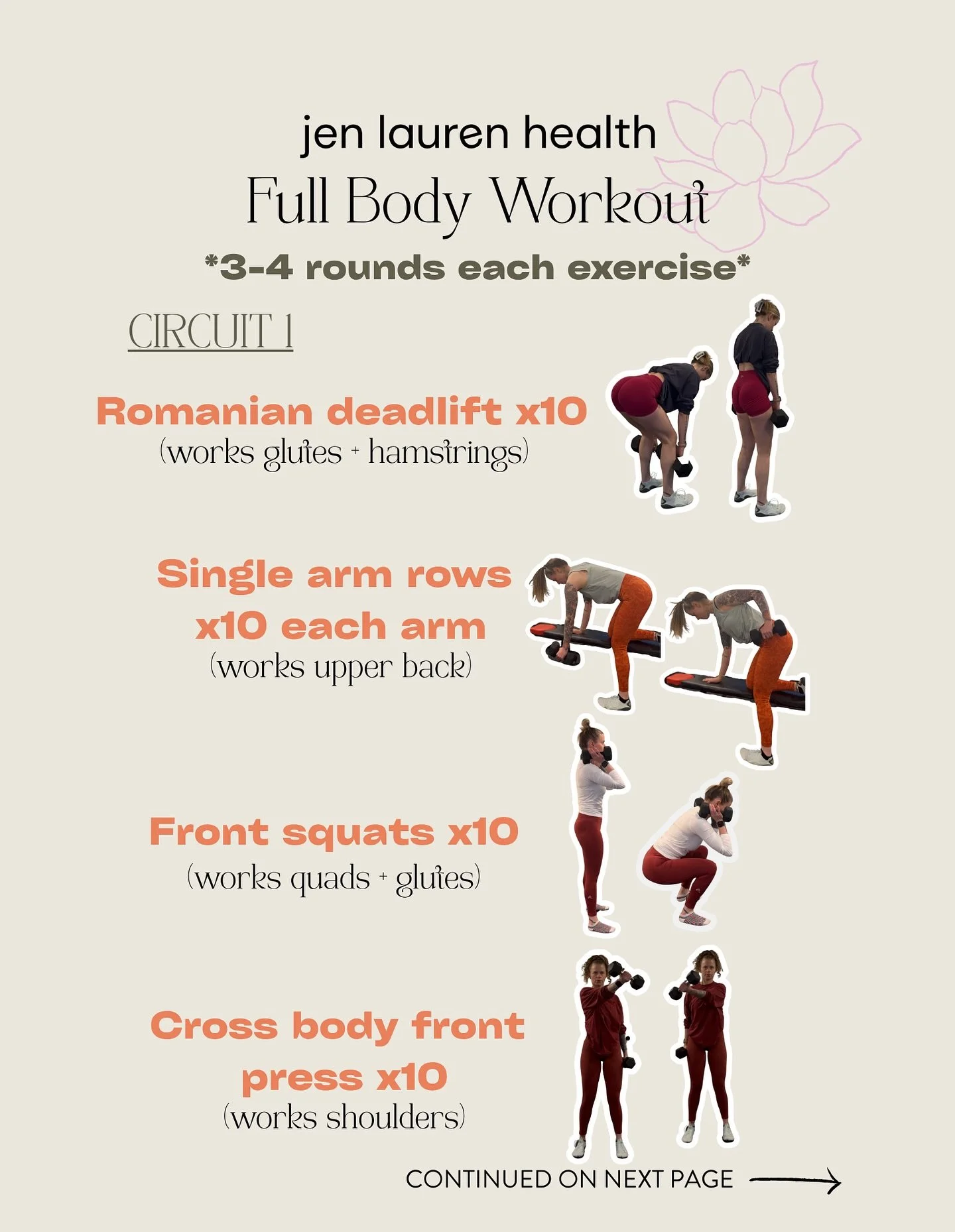 Happy Sunday! Here&rsquo;s a full body workout you can do today (or this week) 💪🏼

If you know me you know I LOVE a full body workout. It&rsquo;s perfect if you&rsquo;re a beginner or you want to maximize time in the gym/at home during your workout