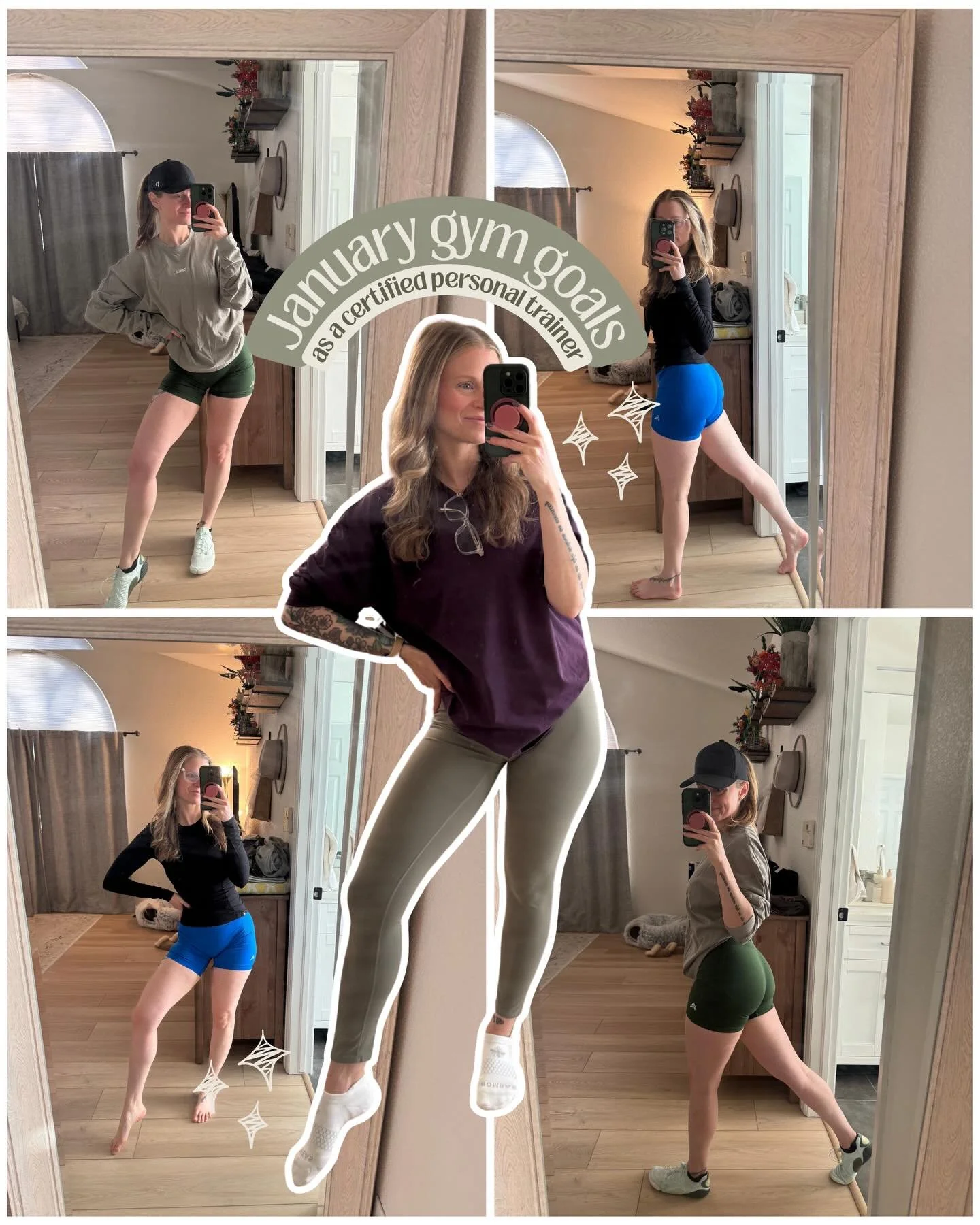 Heavy emphasis on the last one because scrolling on my phone makes my workout take double the time and that&rsquo;s purely wasted energy and time 🙅🏼&zwj;♀️

I&rsquo;m breaking up my gym goals into monthly goals so I can make them achievable! It&rsq