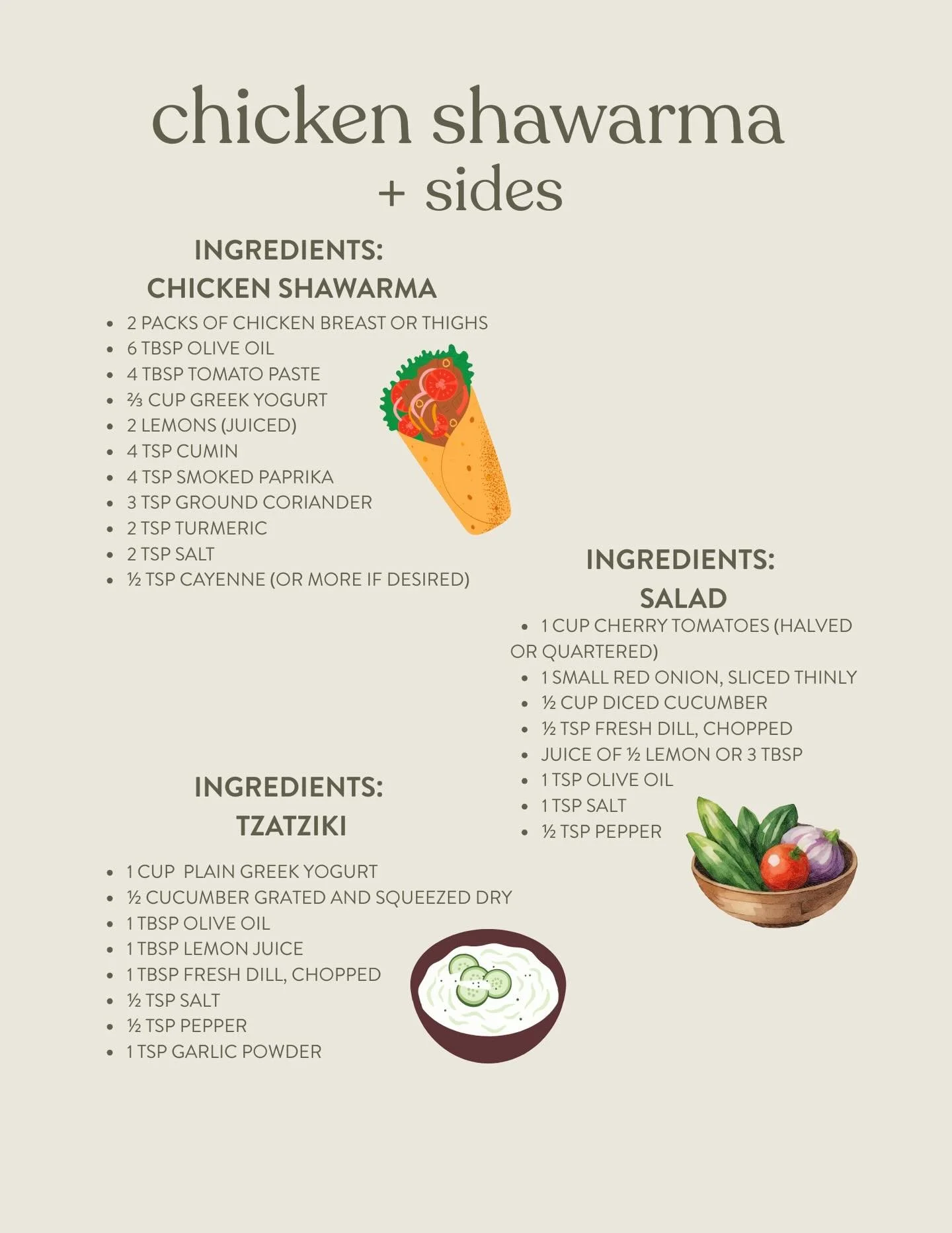 This might be my number 1️⃣ favorite recipe of the last year. 

Greek food is my absolute favorite and making this means I don&rsquo;t *have* to get take out (I can if I want to) 🌯🥗

It&rsquo;s SO flavorful, so fresh, and packed with protein 💪🏼

