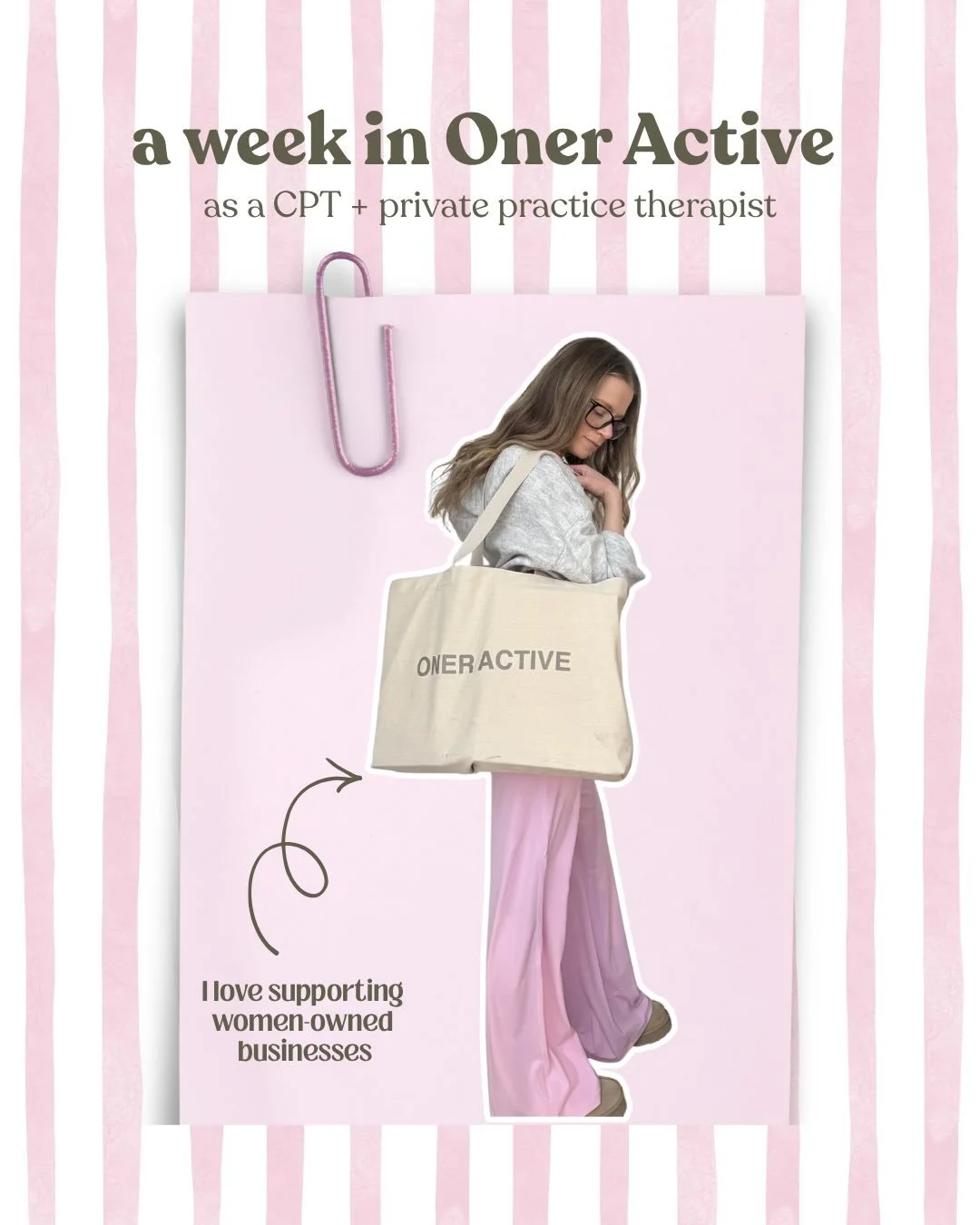 A little Monday morning fit inspo c/o @oneractive &amp; @krissycela 

One of the *many* perks of being my own boss is I get to wear whatever I want every day, and most days I&rsquo;m dressed head to toe in Oner 🩷

They just know exactly how to make 