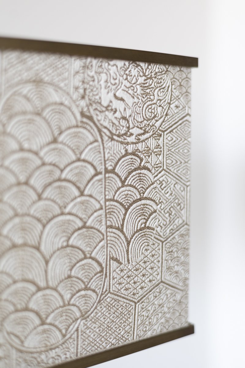 DOGIA Shade Edition, rare no-longer-produced Rubelli fabric, private commission design

