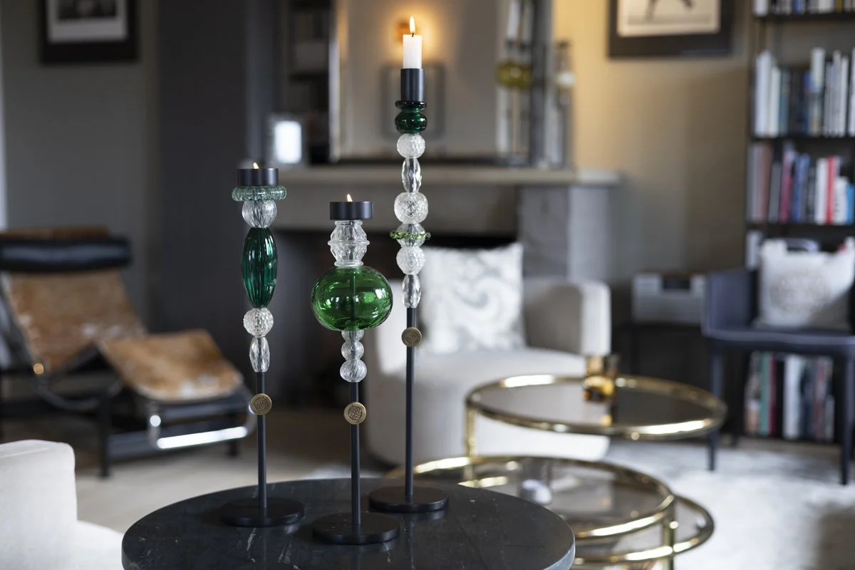 MIMI Candel'Arte, Murano glass candleholders designed by Gianna Alberi