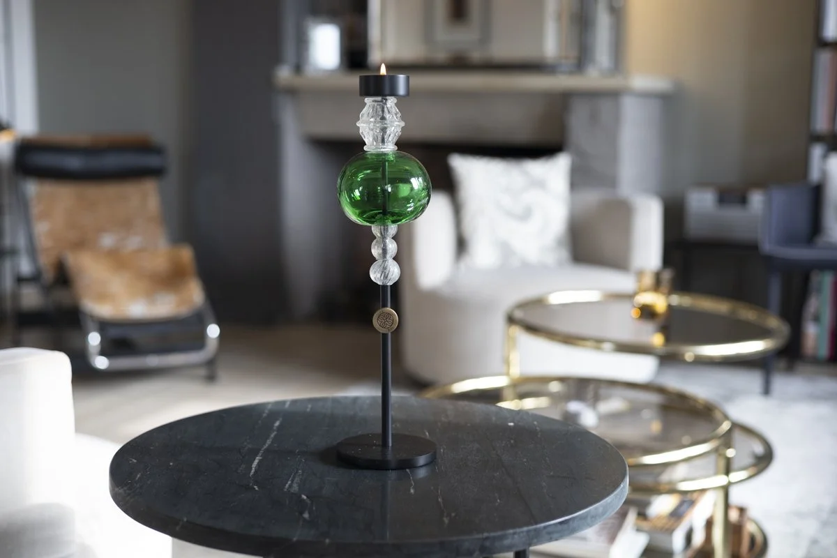 Candel'Arte MIMI collection - Murano glass vintage and recent green and transparent composition