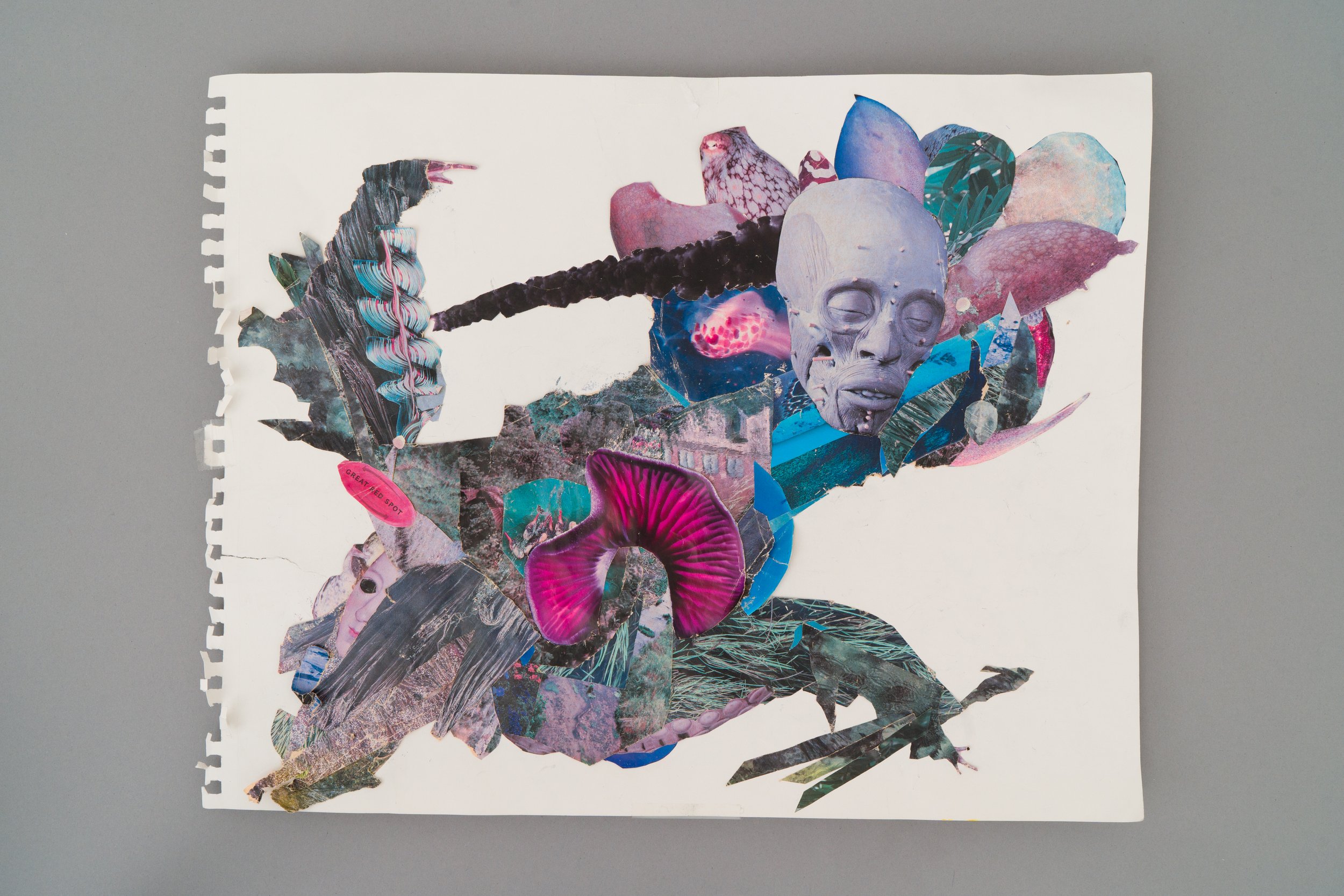 MUSIC I  · collage on paper  ·  24 x 18 in