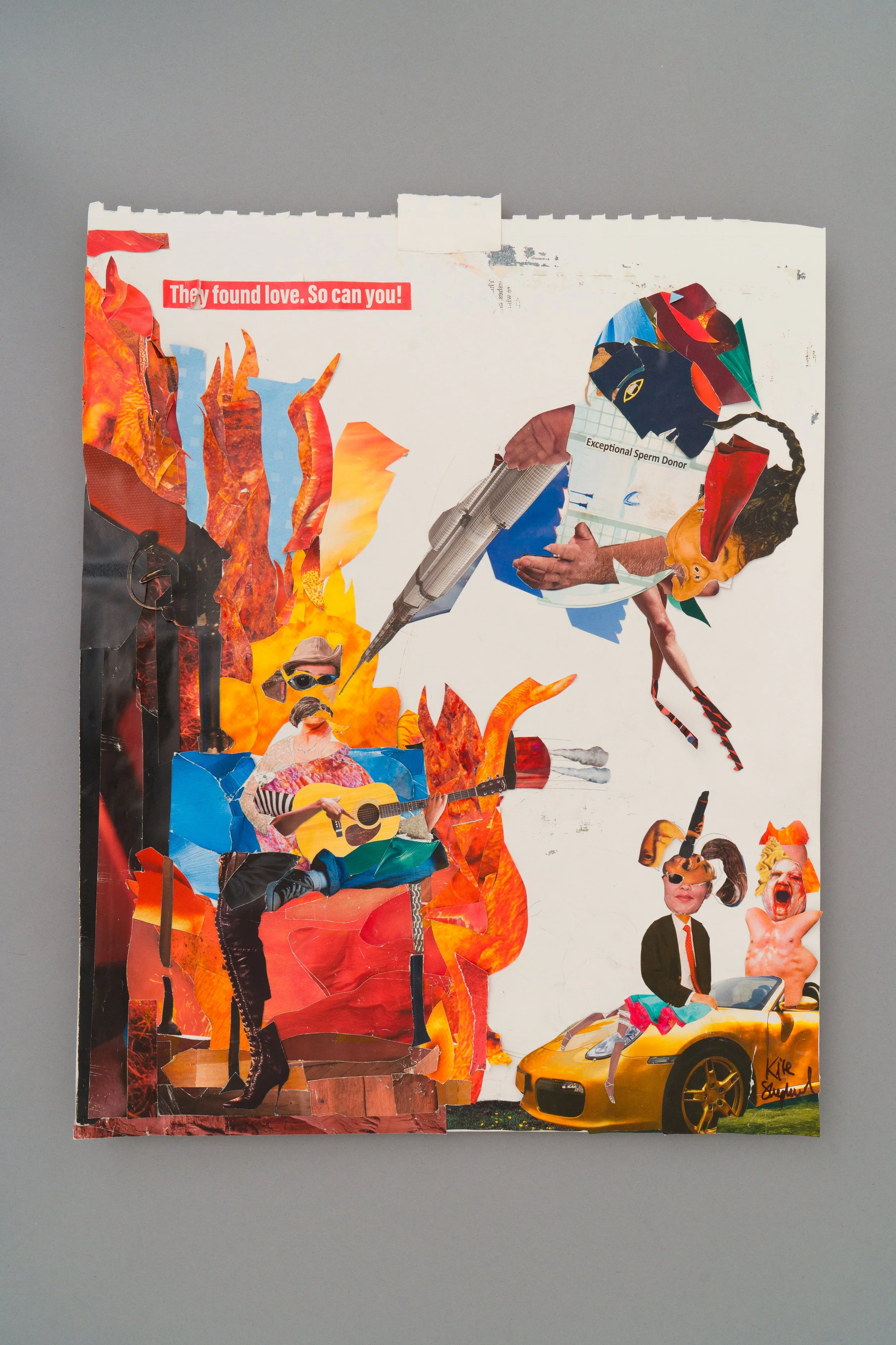 WILDFIRES  · collage on paper  ·  18 x 24 in