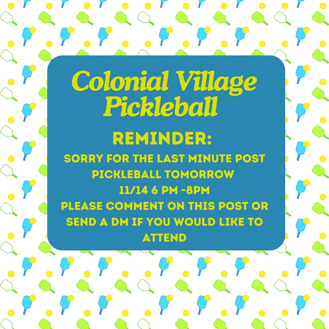 Sorry for the late post. Comment/send DM if you want to play and I will keep the courts. Feel free to spread the word to your neighbors or friends.