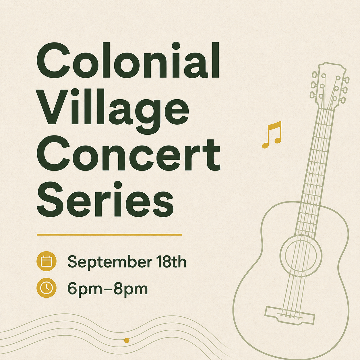 Colonial Village Concert Series 