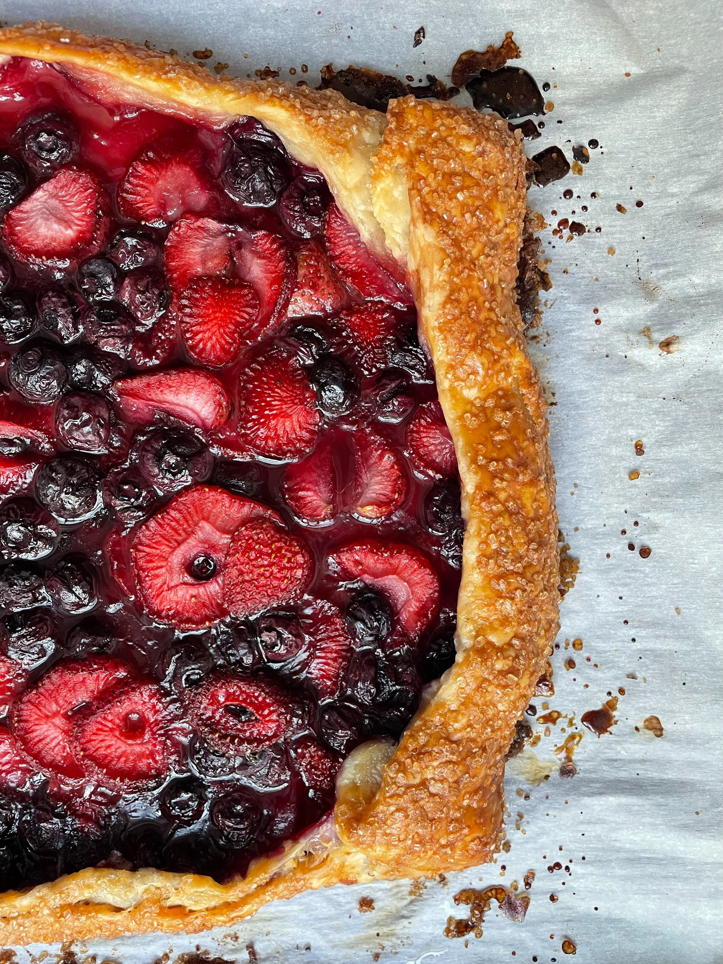 Galette prepared by Boston-based private chef for catered event