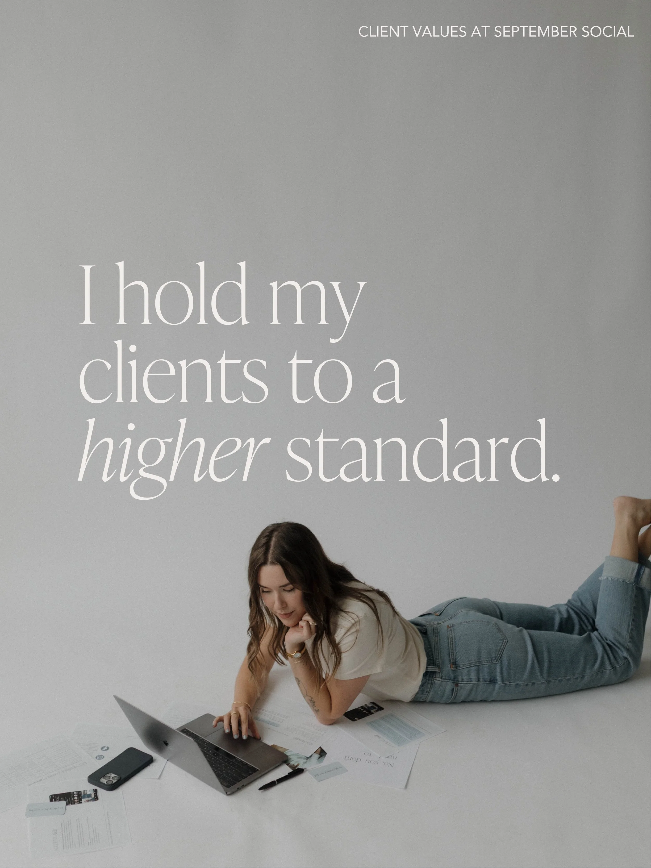 I hold my clients to a higher standard&hellip; and it&rsquo;s because I&rsquo;m holding myself to one too.

I&rsquo;ve seen what happens when marketing becomes rushed, templated, or treated like a checkbox. When there&rsquo;s a rotating team, unclear