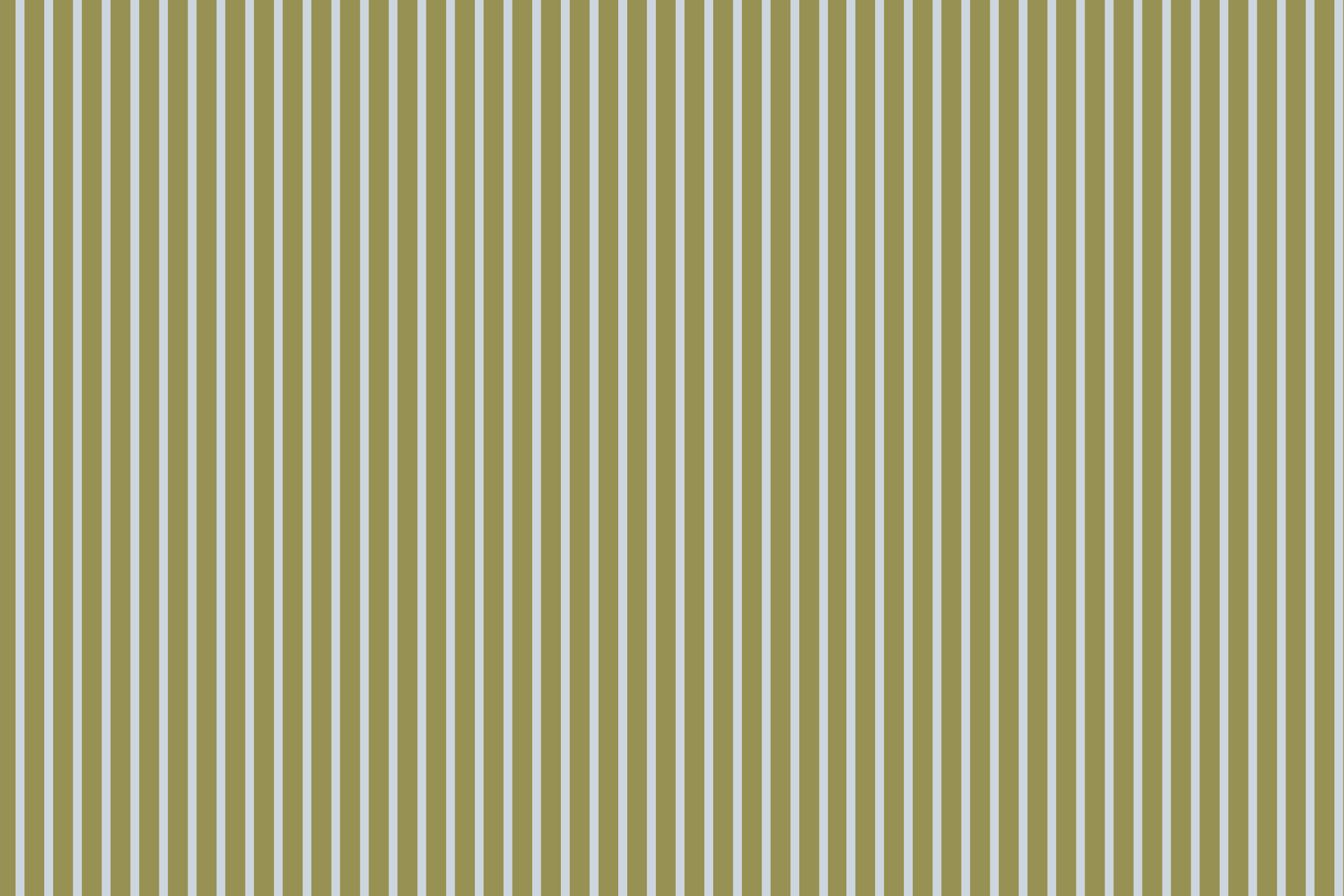 A large wall with vertical light gray and olive green stripes.