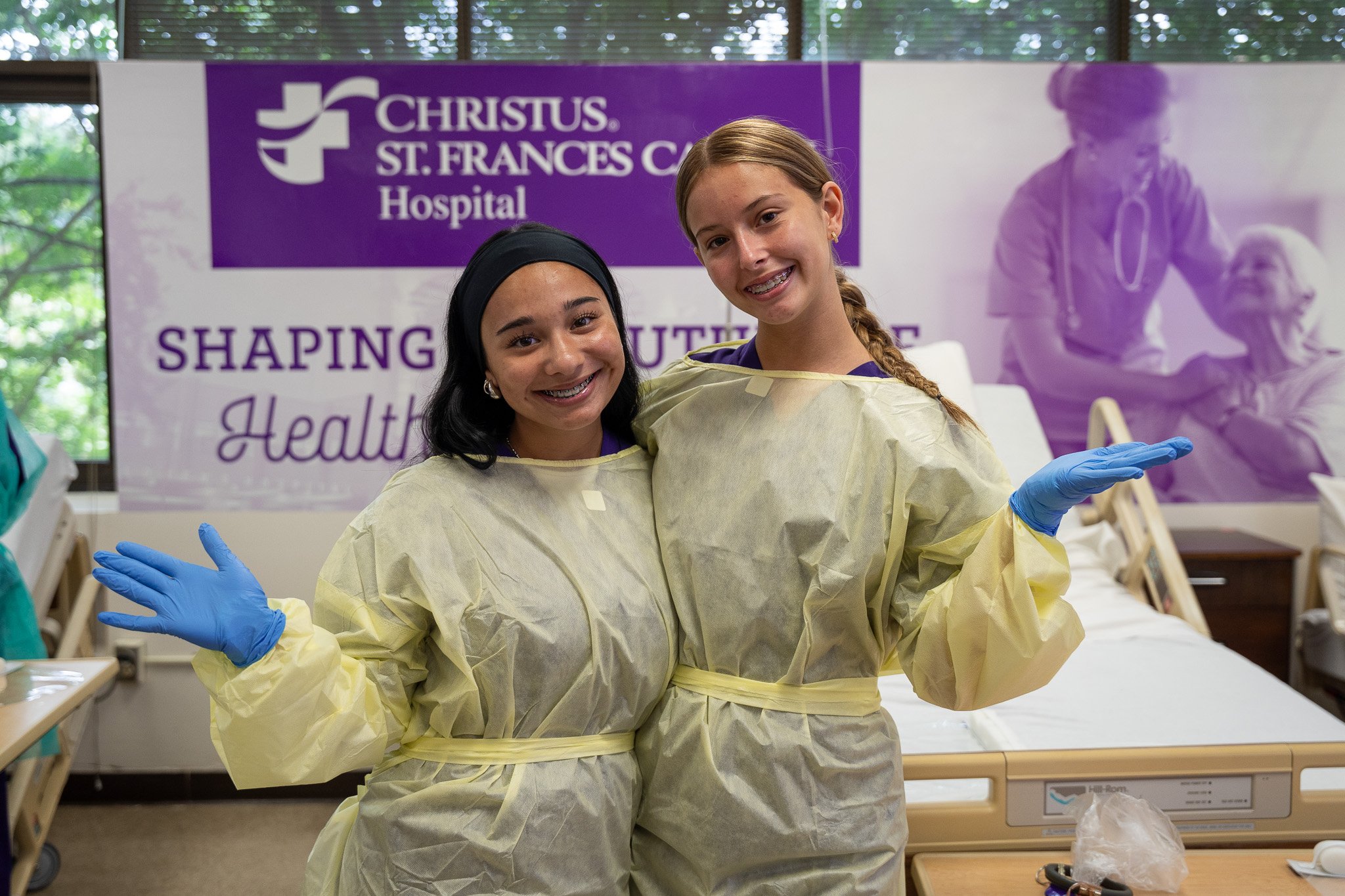 LSUA Nursing students in the Nursing Skills Lab