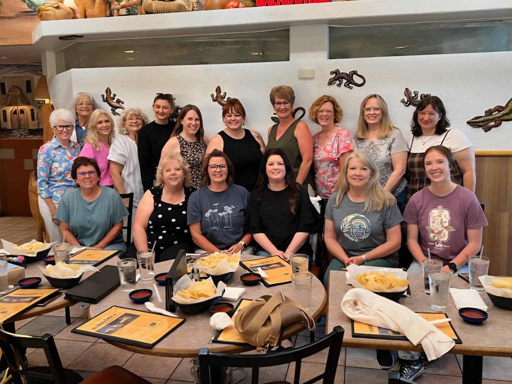 Last night, we sent our long-time manager off on her next adventure.

Ashley, we know your family will be happy to have you back, but your Cockrell family will always miss you!!