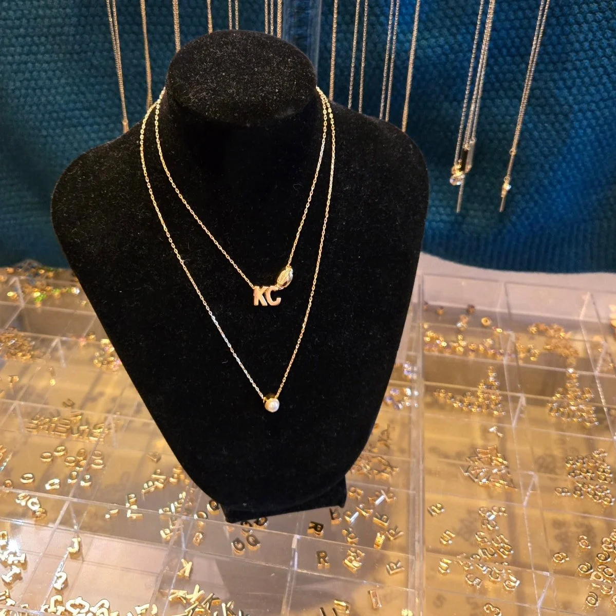 We love new, shiny things!! ✨️ 
Stop by the Cottage to build your own charm necklace! . . .number, letters, charms, the options are endless . . .