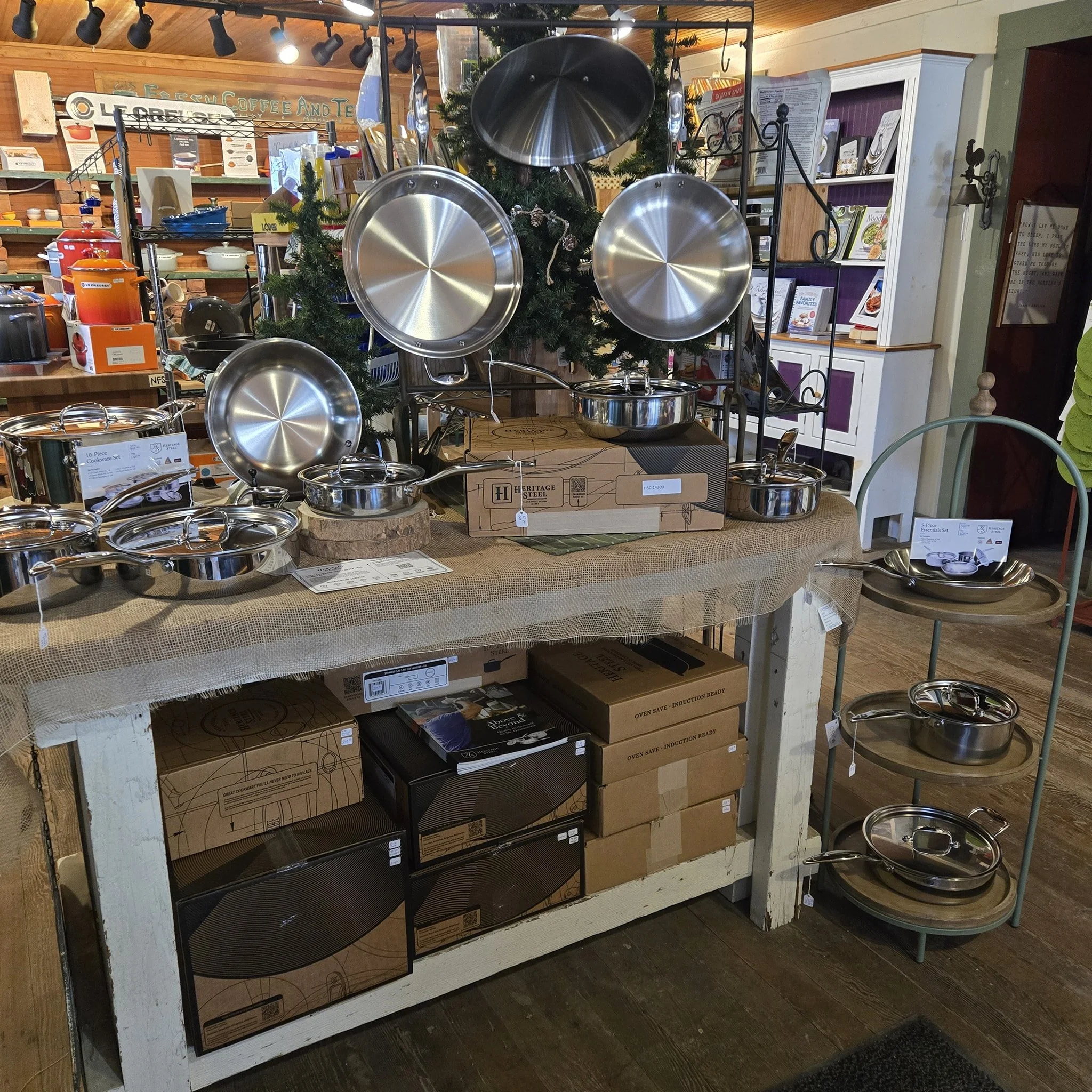 New at Cockrell! Heritage Steel cookware. Beautiful, durable, made in the United States. Built for a lifetime of cooking.