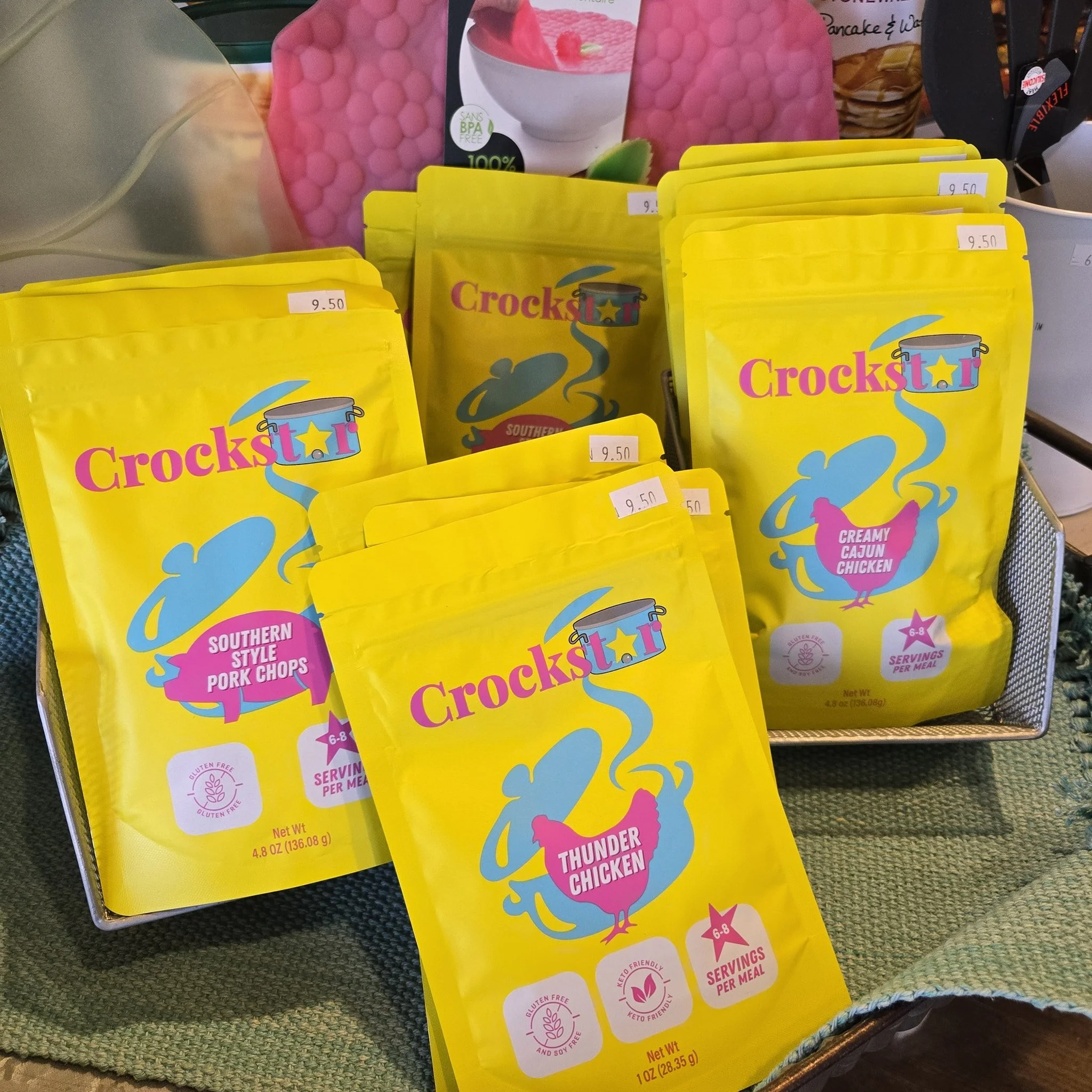 One of the new lines we found at market has already arrived - Crockstar crockpot meals. 
Easy. Delicious. Dinner done.