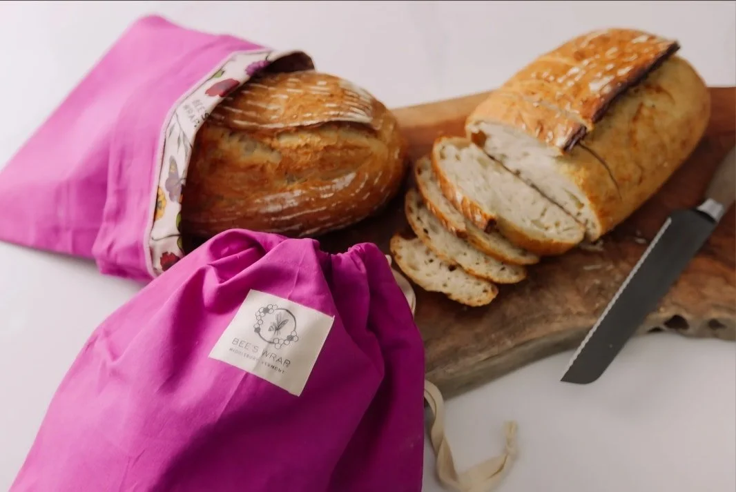 You finally perfected your sourdough loaf, don't let it go bad! Store bread in a Bee's Wrap bread bag. The natural combination of cotton and bee's wax keeps the perfect balance of moisture and air flow to extend the life of your loaves!
Find bread ba