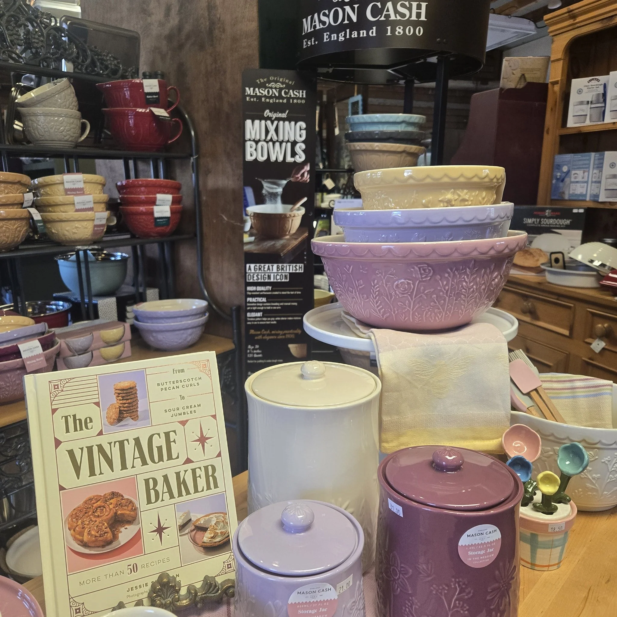 Mason Cash has expanded their In the Meadow line, come buy the bowls before all of our staff does!
Seriously, we love these!!