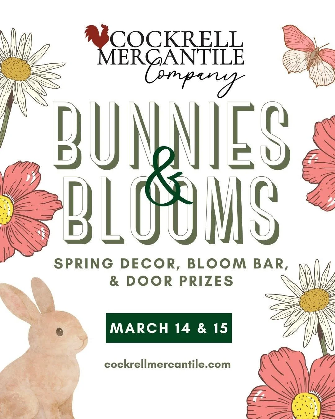 Don't forget, Bunnies and Blooms this weekend!