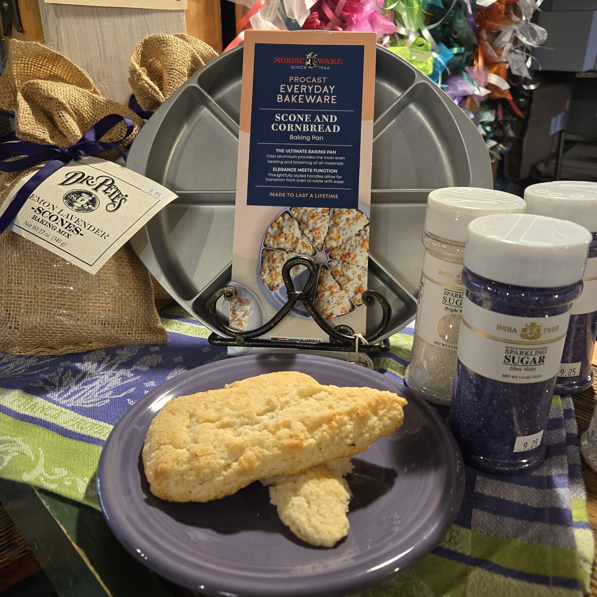 Scones are an easy addition to Easter brunch!
*lemon lavender
*white chocolate raspberry 
*cherry almond
And more available!