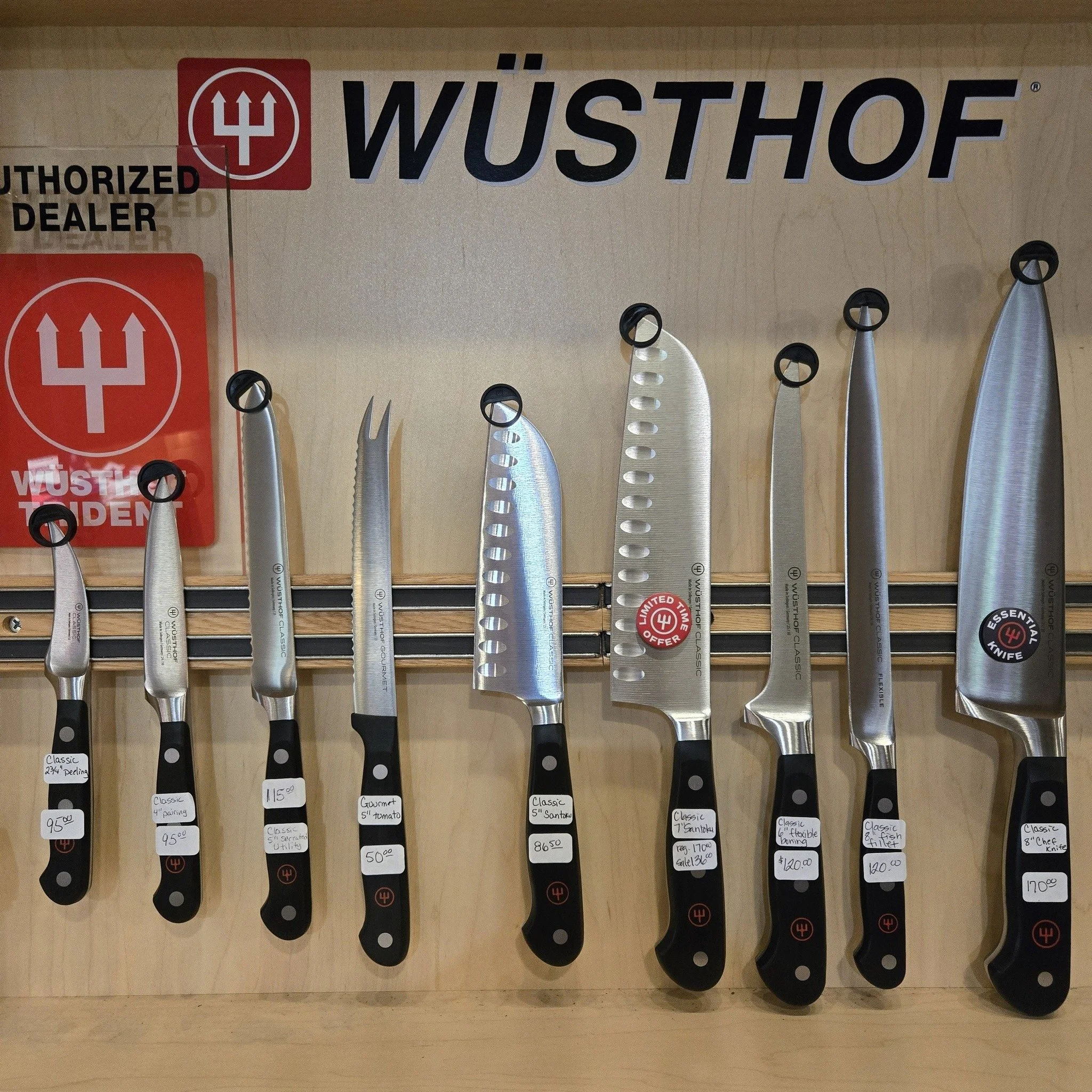 If there is one essential tool every kitchen needs, a good knife. We love the forged blade and balance of Wusthof!