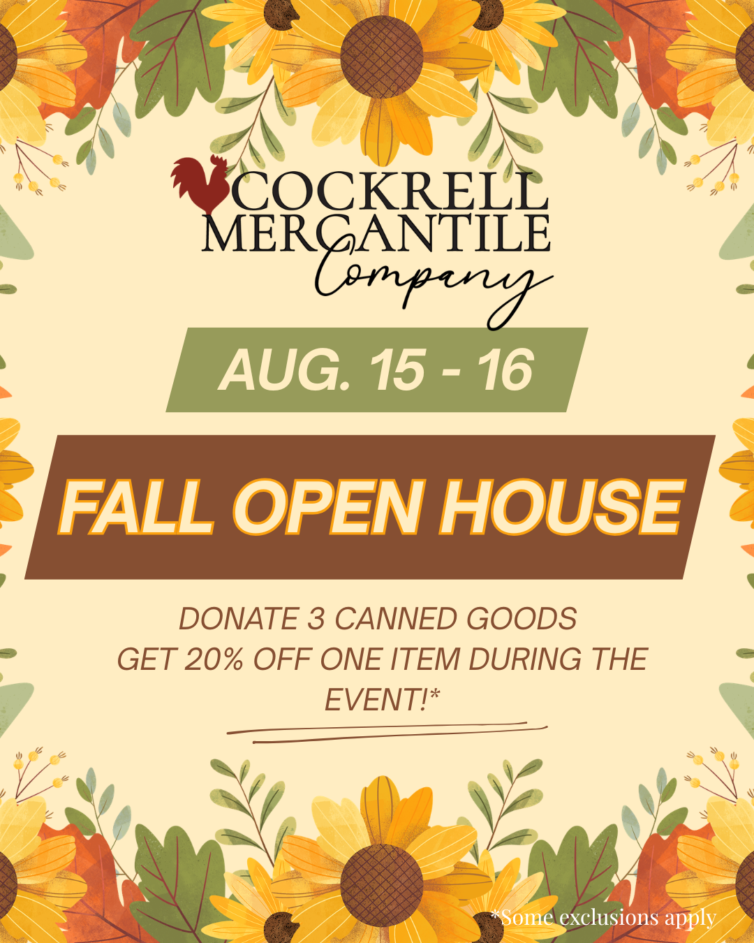 Fall Open House