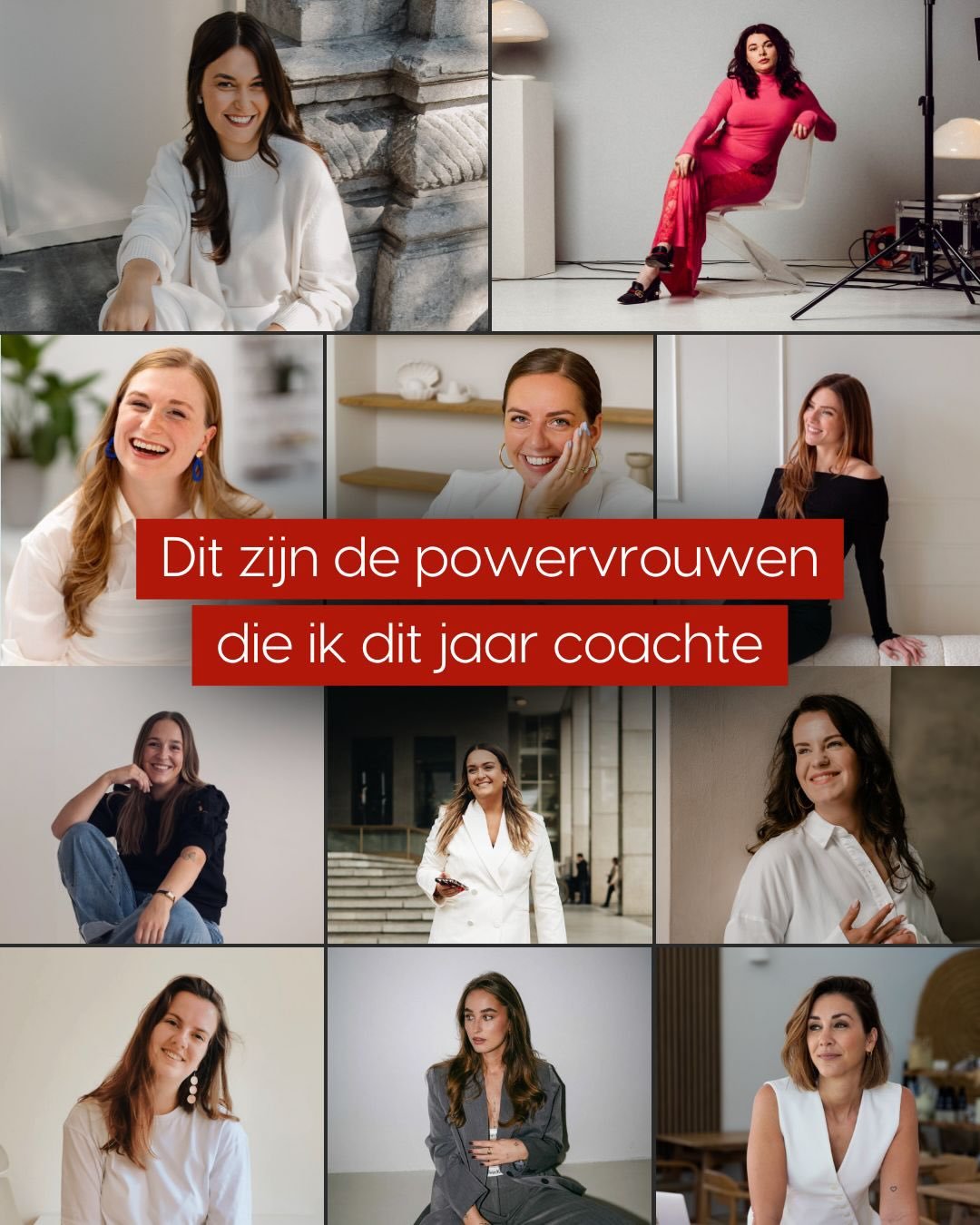 Holy sh*t!!!

Dit is een greep uit de vrouwen waar ik dit jaar naast mocht staan en 1:1 heb gecoacht 🥹

PINCH ME - want als je me dit jaren geleden had verteld had ik je uitgelachen

Zo dankbaar voor alle vrouwen die ervoor kiezen om hun business op