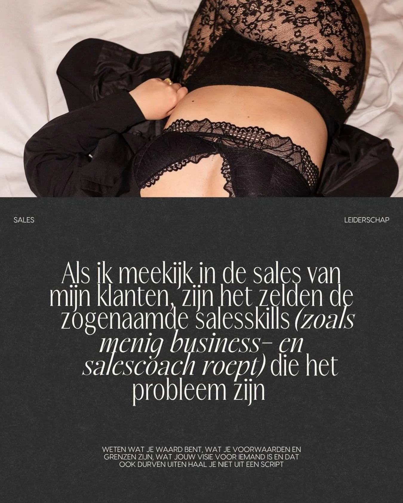 Want ze kunnen prima verkopen. Ze weten de basis principes van hoe zo&rsquo;n salessgesprek werkt en opgebouwd wordt

Ze zijn &oacute;&oacute;k niet op hun bekkie gevallen

Maar ze geven w&eacute;l de regie weg op het moment dat er omzet op het spel 