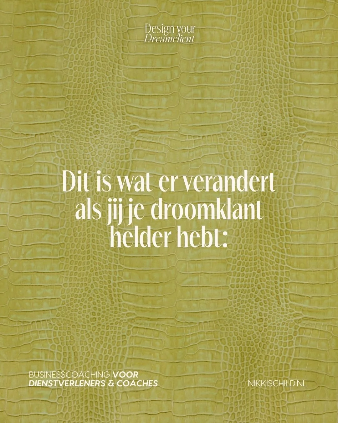 Zolang je je droomklant niet door en door kent, blijft je content generiek, voelt je salesproces zwaar en loopt niet elke samenwerking soepel

Let&rsquo;s talk about content first:

Je schrijft in content, op salespages en in brochures over dat jouw 