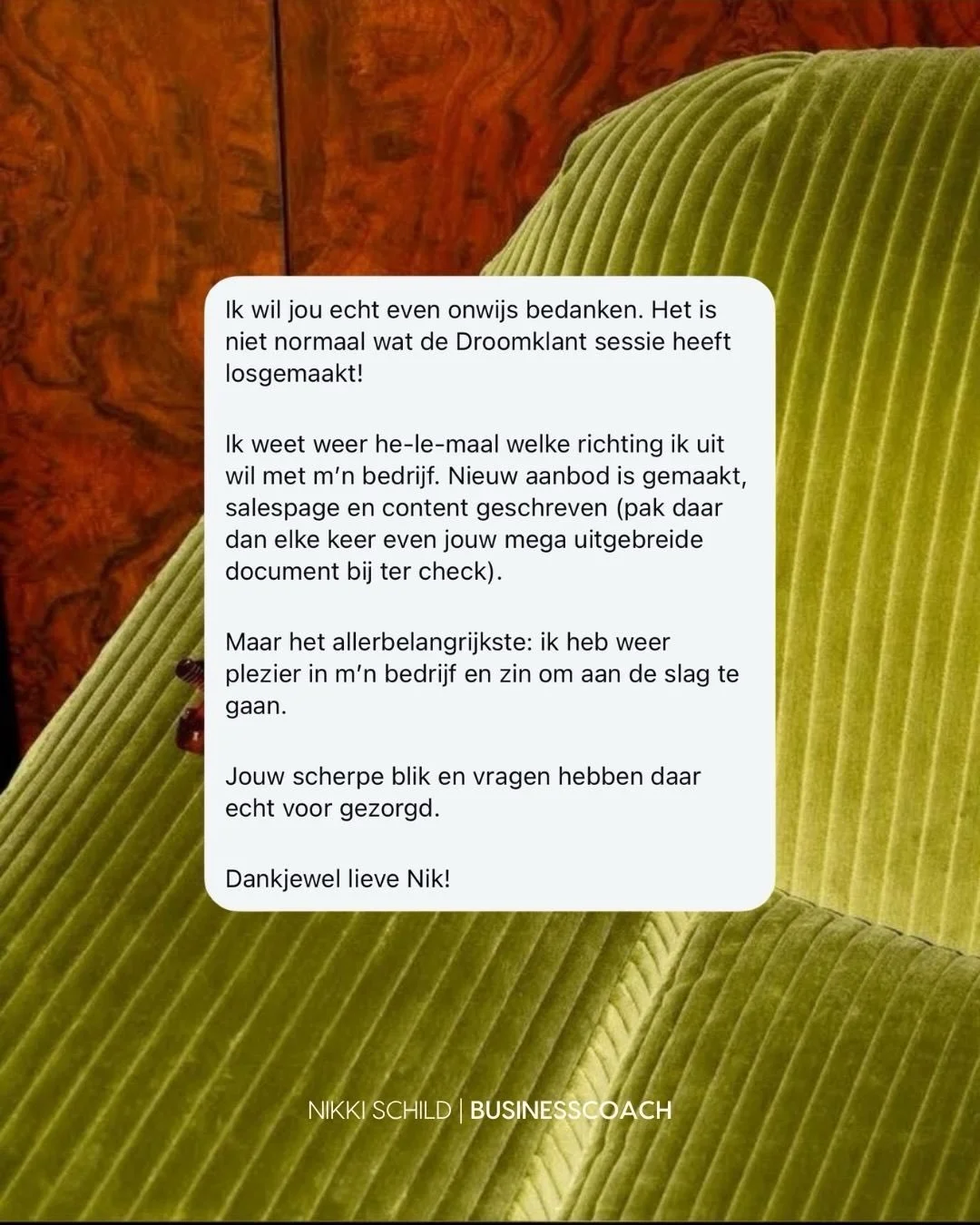 Bi-zar dit toch??! 🥹🤯

De Design your Dreamclient sessie is dus niet alleen lekker om te doen als je vastloopt in je content, maar &oacute;&oacute;k als je:

👉🏻&nbsp;je aanbod steviger gaat neerzetten

👉🏻&nbsp;je website onder handen gaat nemen